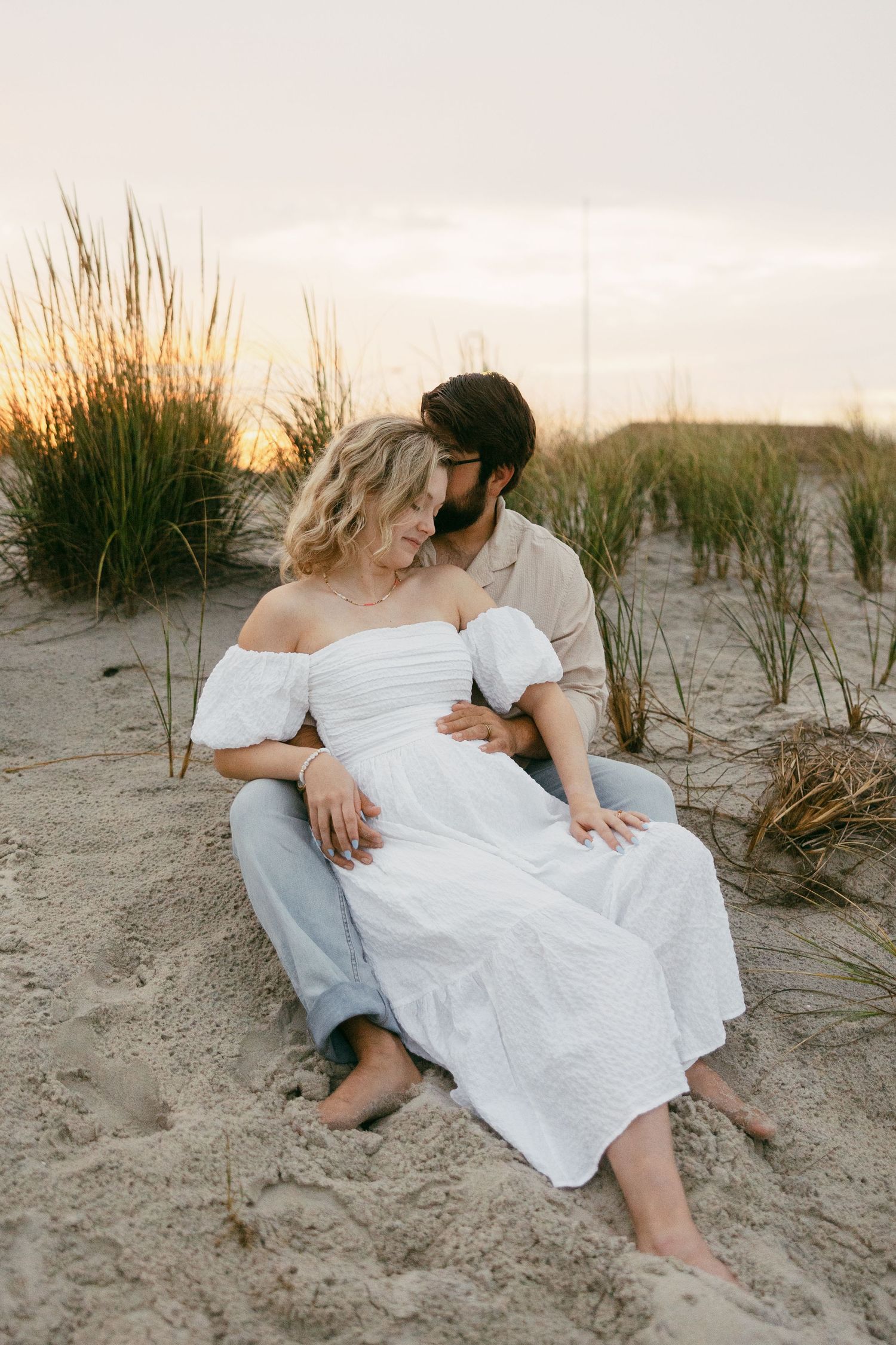 beach maternity session new jersey