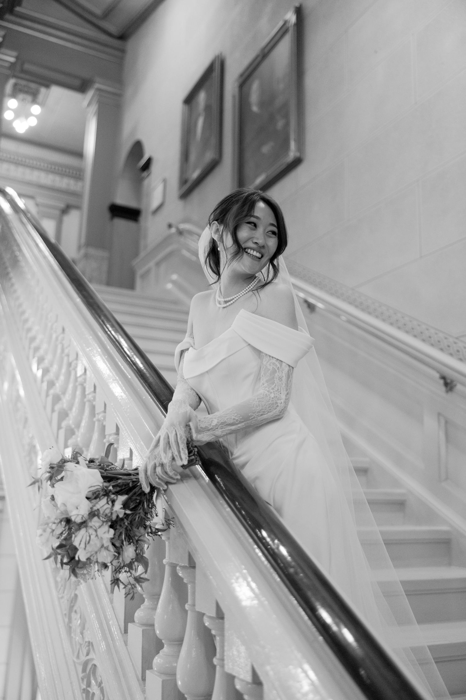 One North Broad wedding philadelphia, philly bride and groom, documentary candid portrait