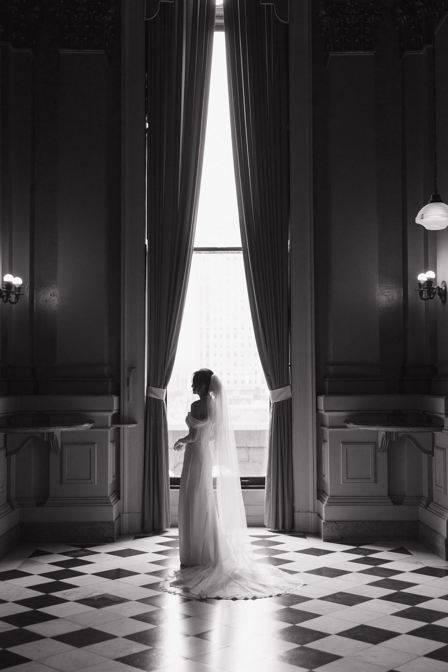 One North Broad wedding philadelphia, philly bride and groom, documentary candid portrait