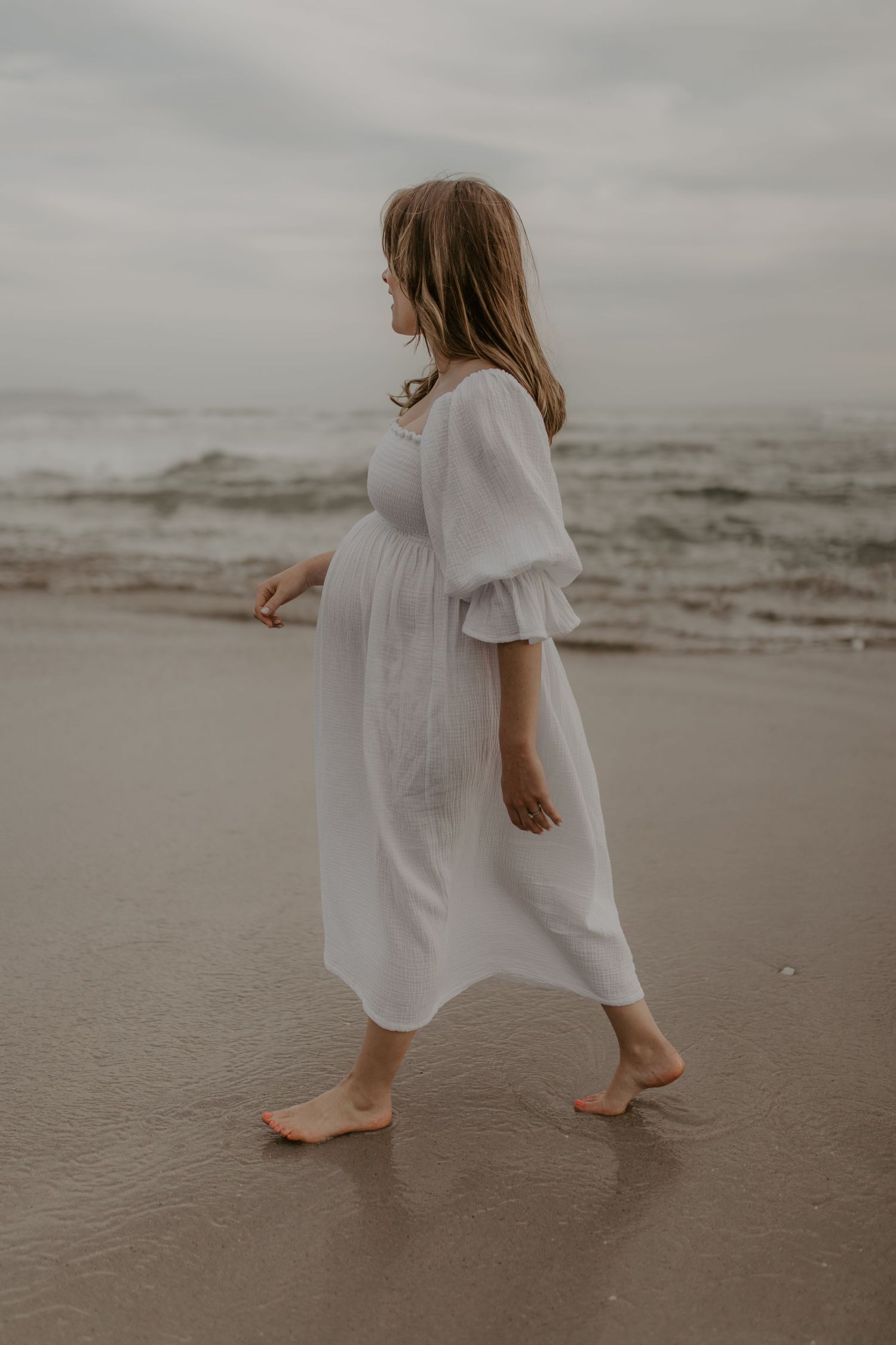 Cape Town maternity photography capturing a mother's connection with her unborn baby in natural light