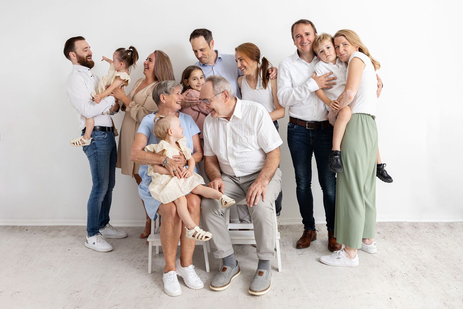 Familie Enkel Großfamilie Generationsportraits Generation