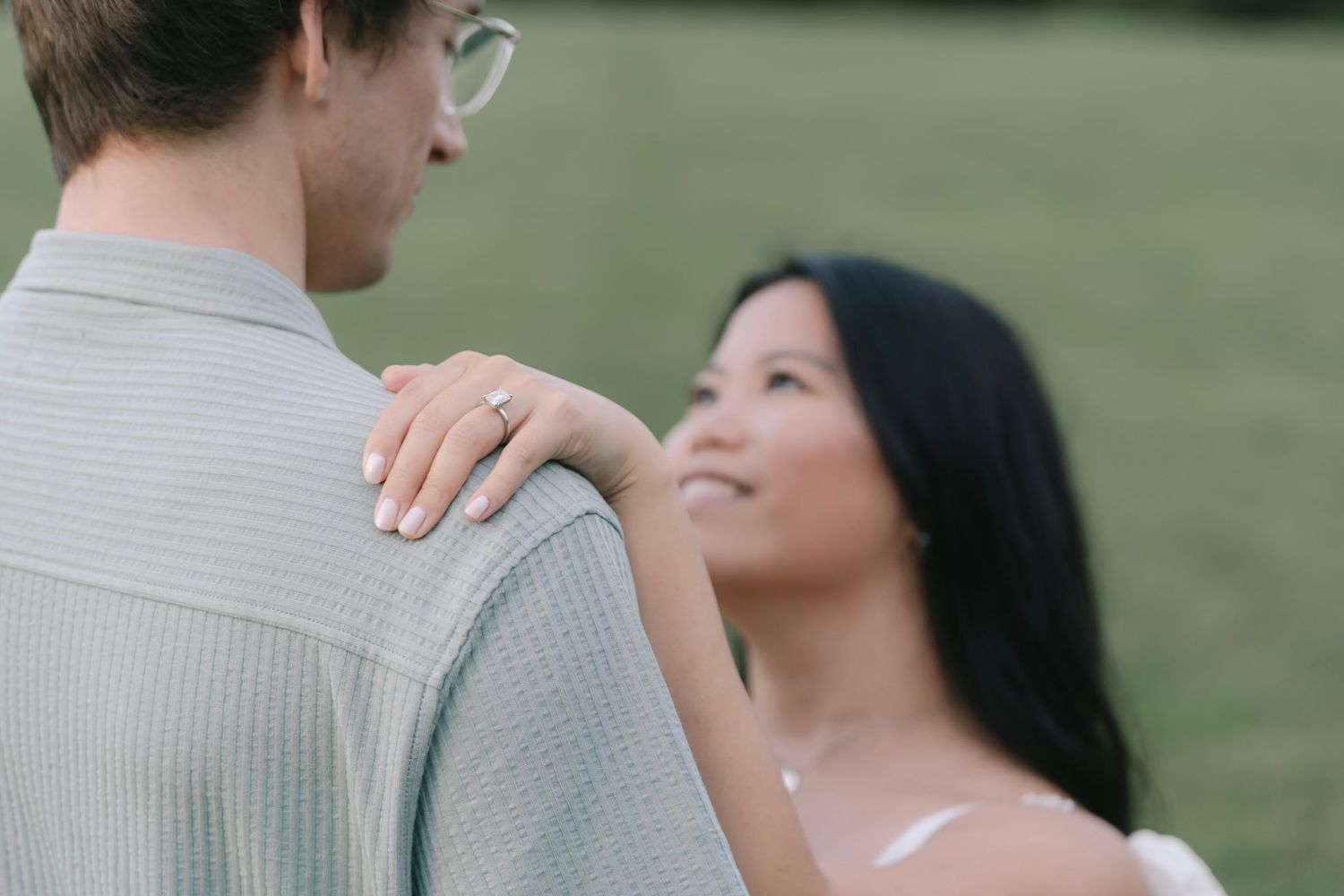 authentic couple portrait highlighting connection and emotion during an engagement session