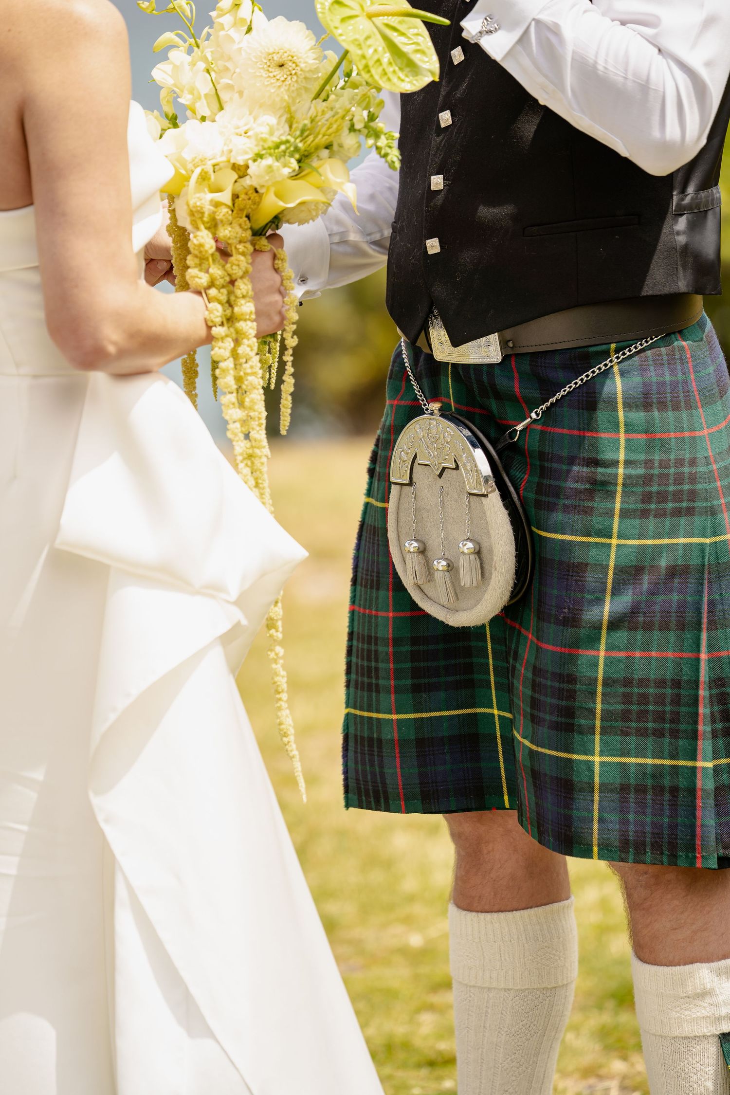 Scottish kilt, wedding attire in Queenstown, New Zealand.