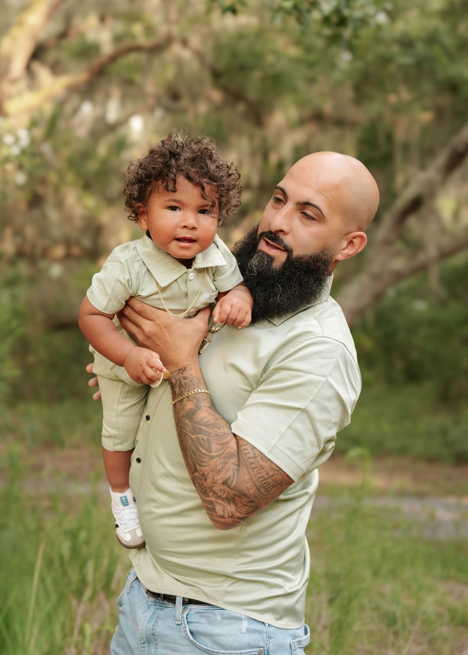 Fathers Day photography session at Lake Runnymede Conservation Area near Orlando Florida