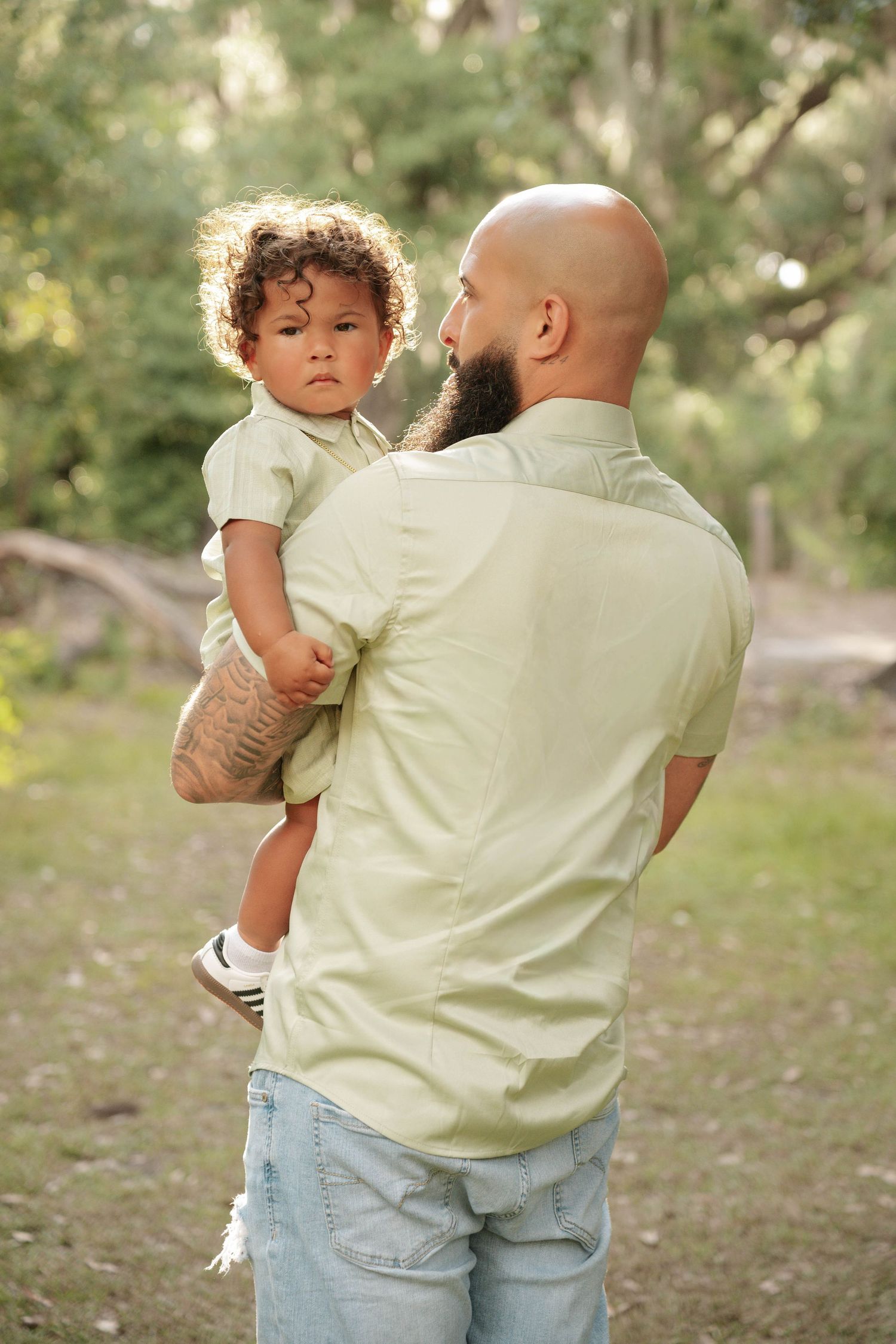 Lifestyle Father's Day portraits captured by an Orlando family photographer.