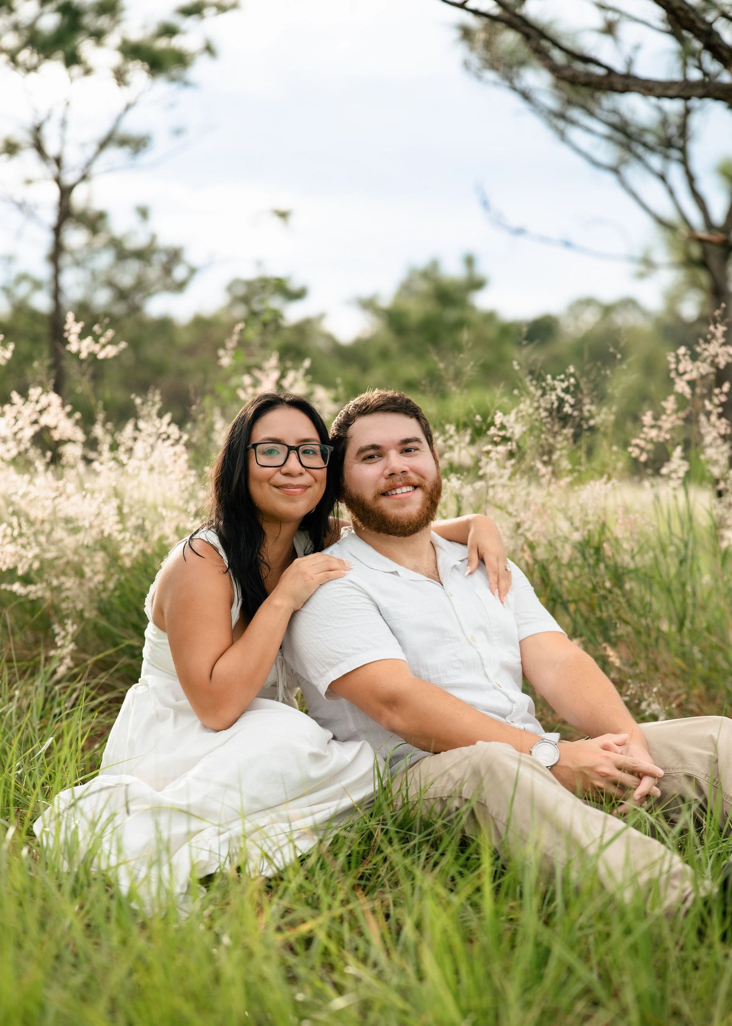 Romantic Florida engagement session surrounded by nature at Lake Louisa State Park