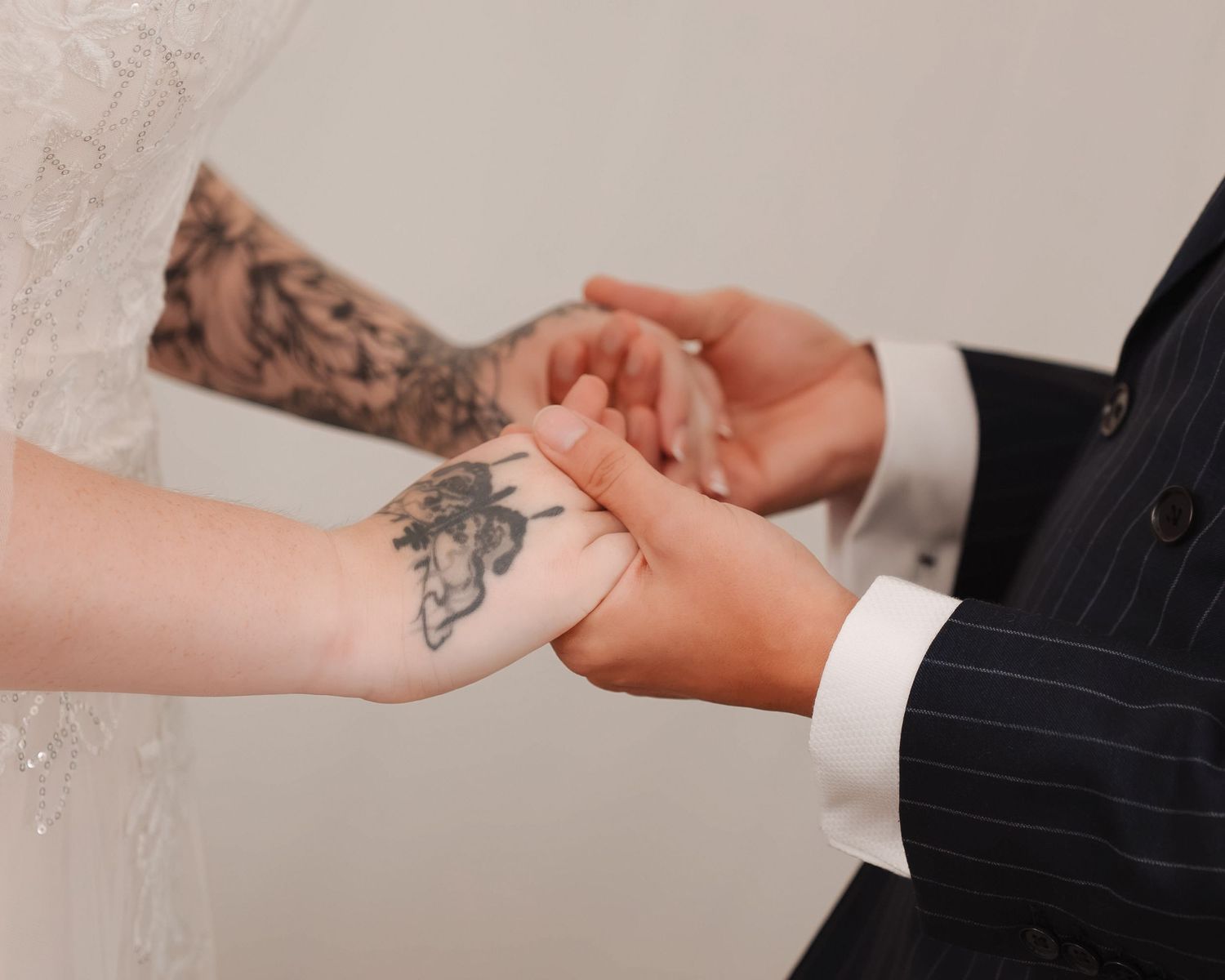 UK destination couple exchanging vows at Orange County Courthouse Orlando