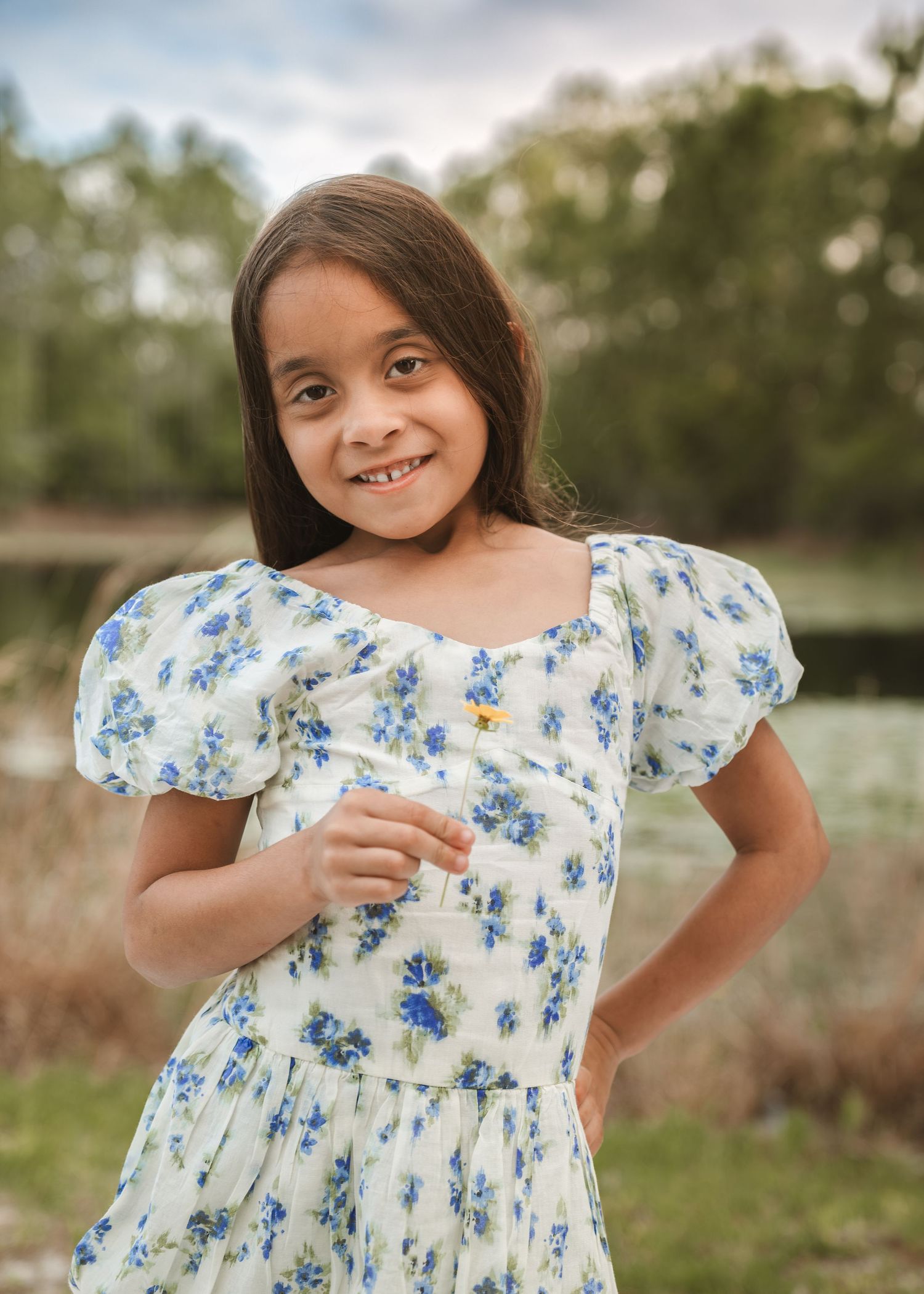 Outdoor child portrait captured during a family photography session in St. Cloud, Florida.