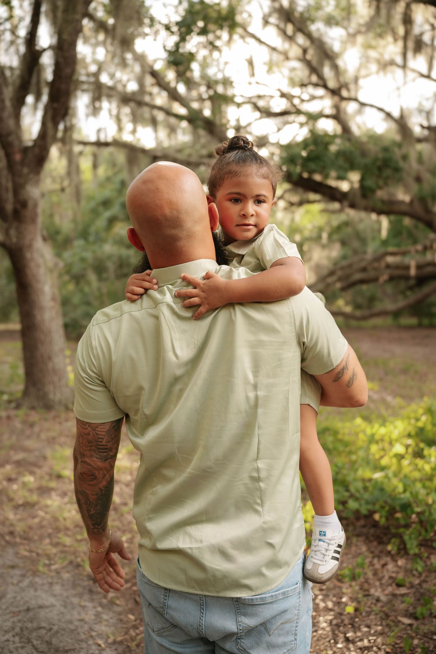 Fathers Day photography session at Lake Runnymede Conservation Area near Orlando Florida