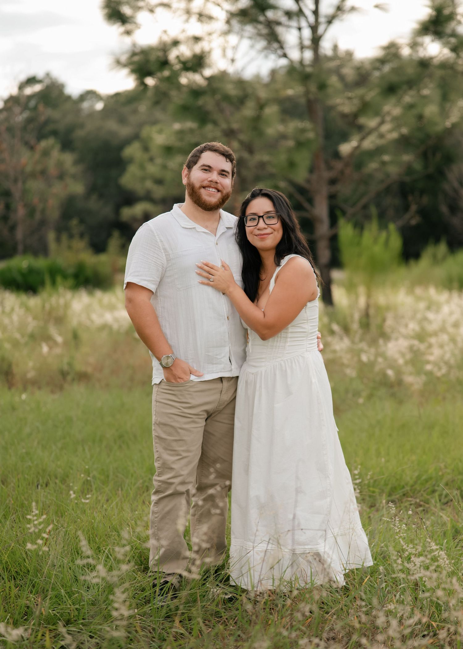 Beautiful engagement portraits at Lake Louisa State Park in Central Florida