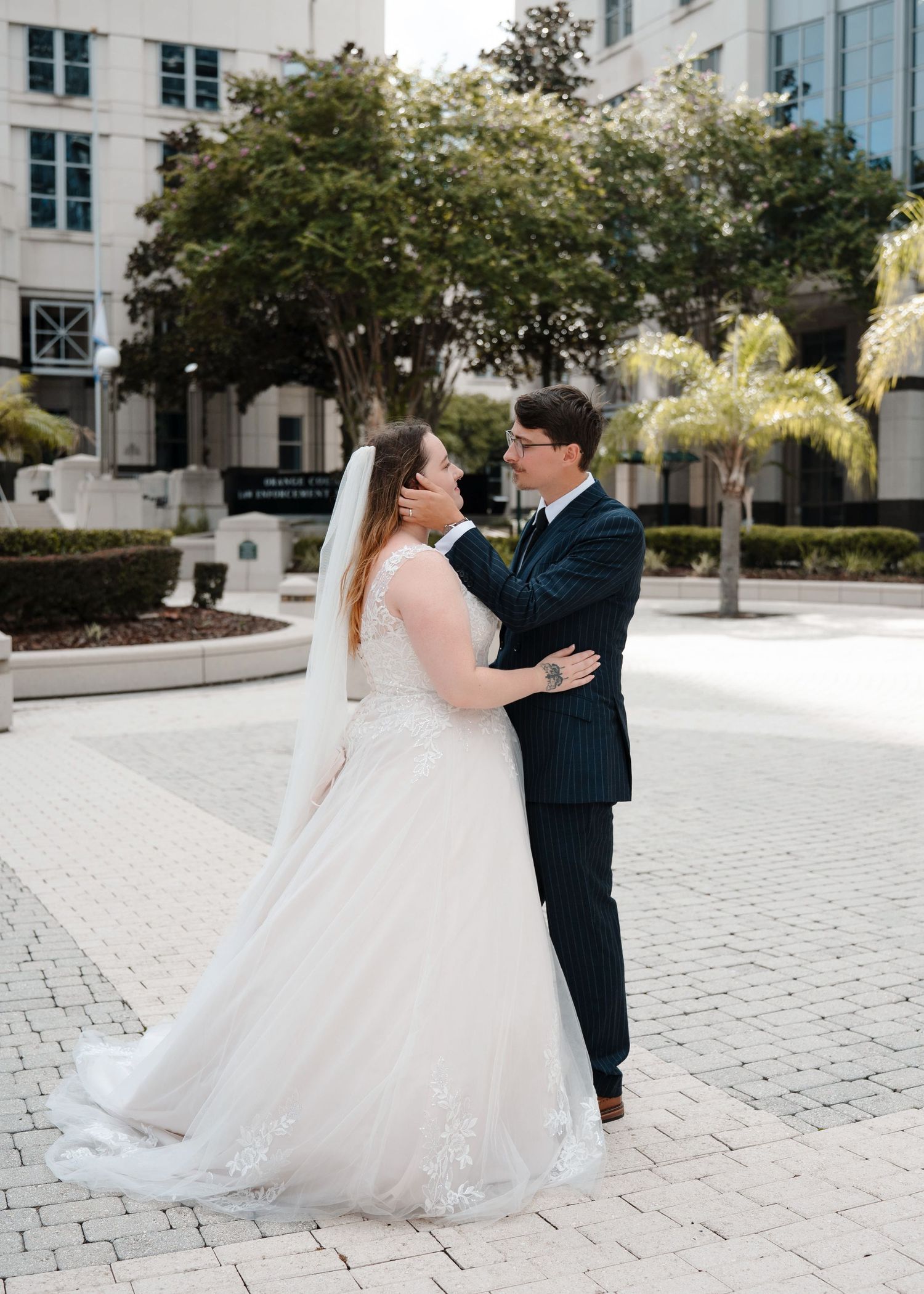 Orlando courthouse wedding photography for international couples