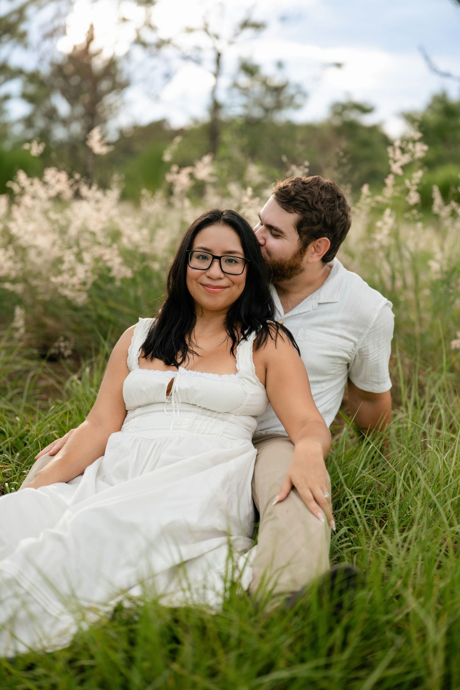 Golden hour engagement photography at Lake Louisa State Park in Clermont Florida