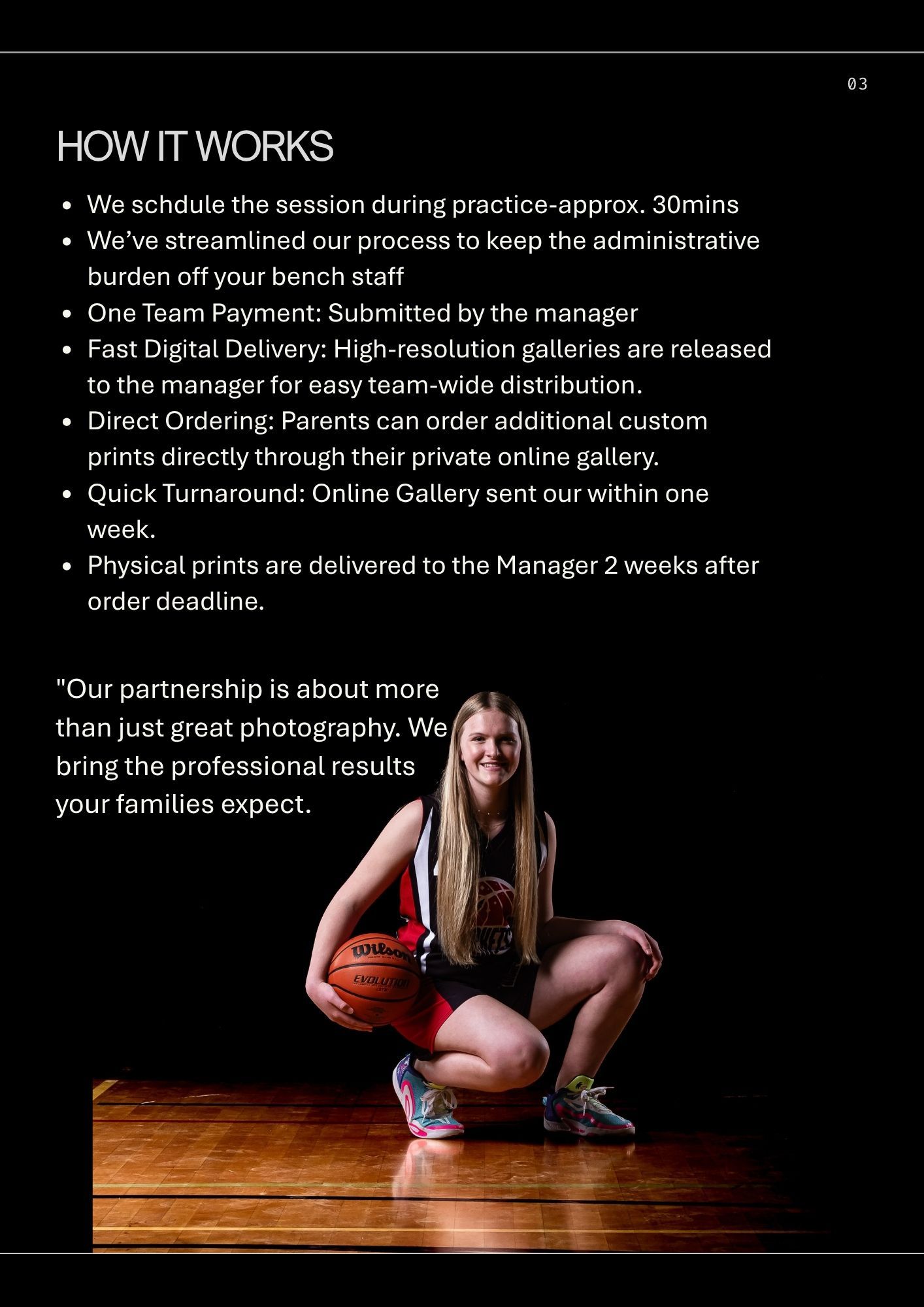 Pricing and Info for Basketball Team Photography Ottawa and Eastern Ontario