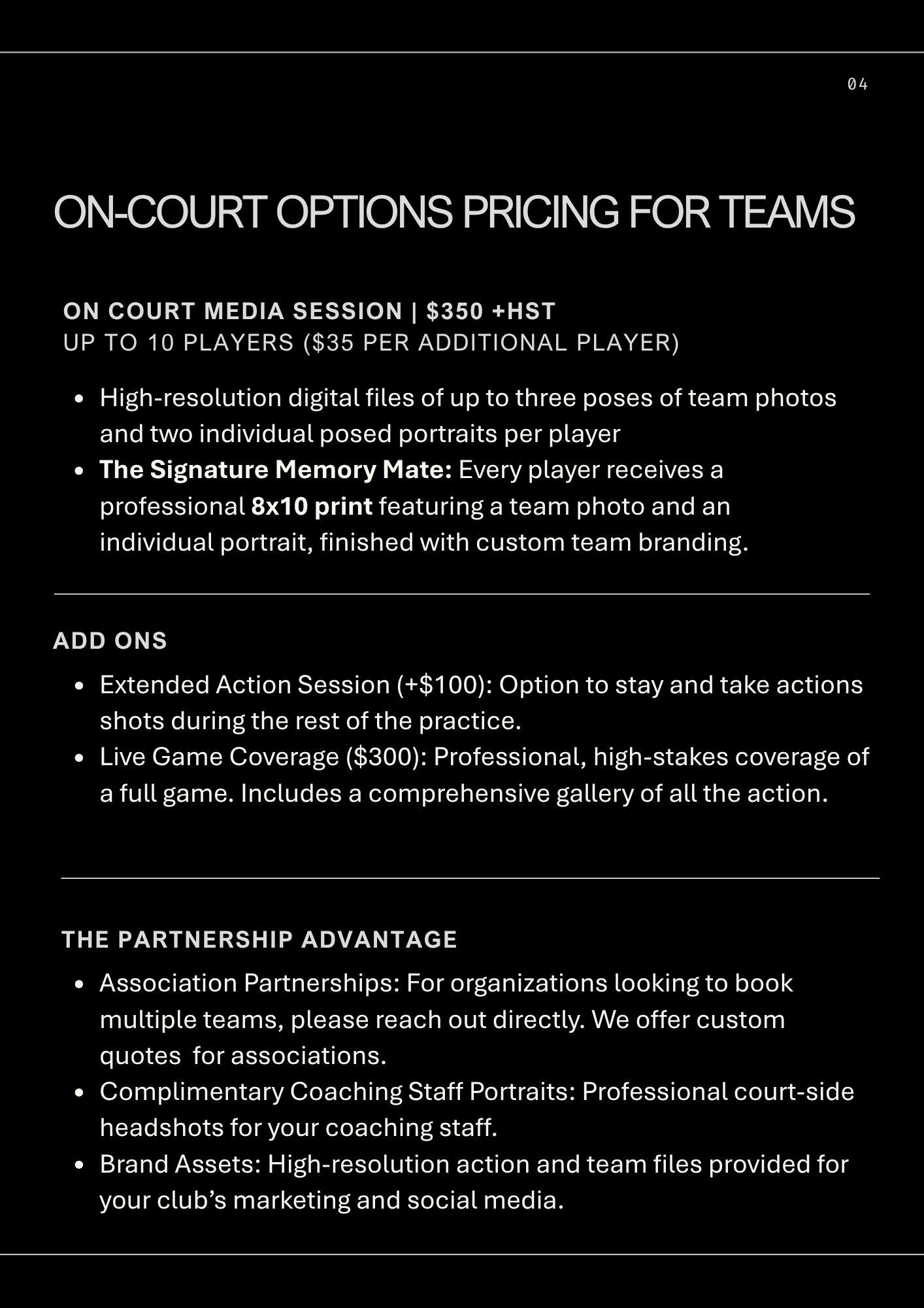 Clean team manager preparation guide document layout for local Ottawa sports leagues.