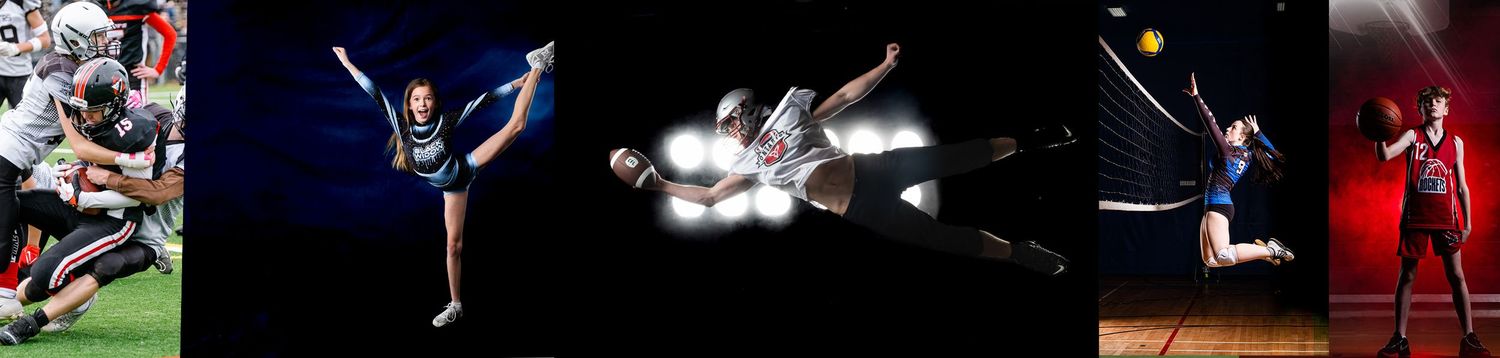 Artistic banner for sports team photography by The Show Sports Media