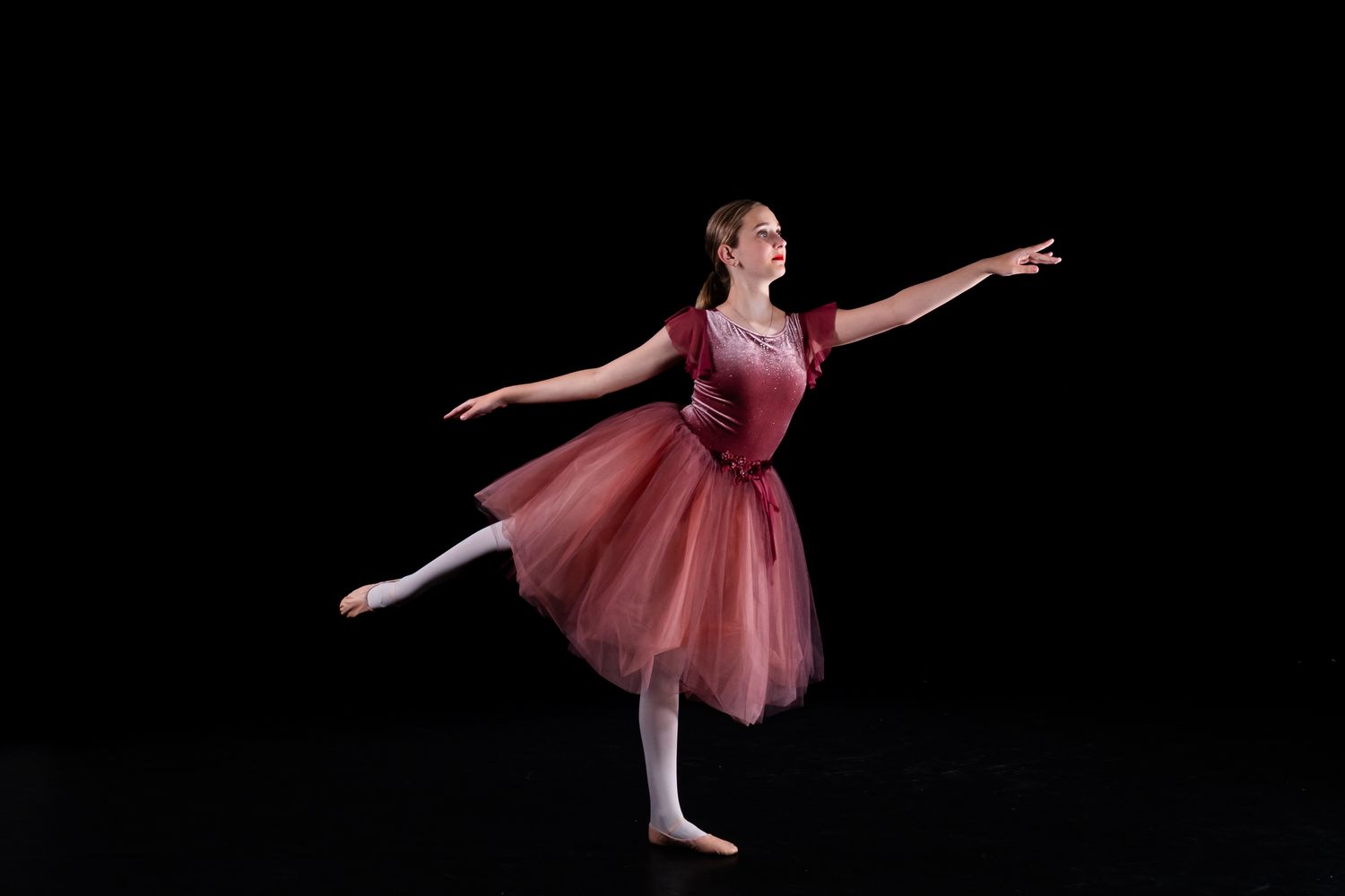Cinematic dance school imagery for Eastern Ontario studios, capturing the dedication and grace of ballet dancers