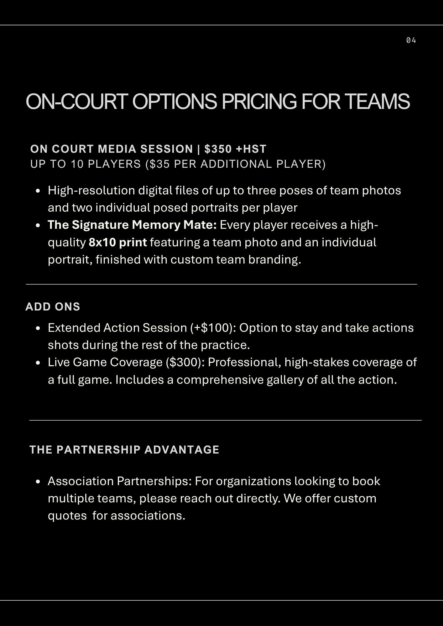Pricing and Info for Basketball Team Photography Ottawa and Eastern Ontario