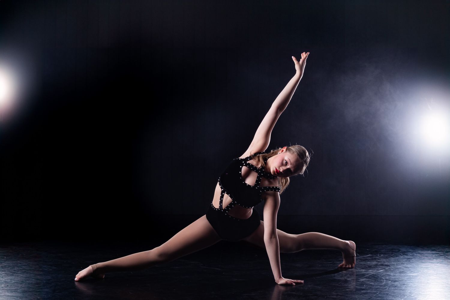 An elite dance school portrait from a coordinated media day, focus artistic excellence and technical precision by The Show Sports Media