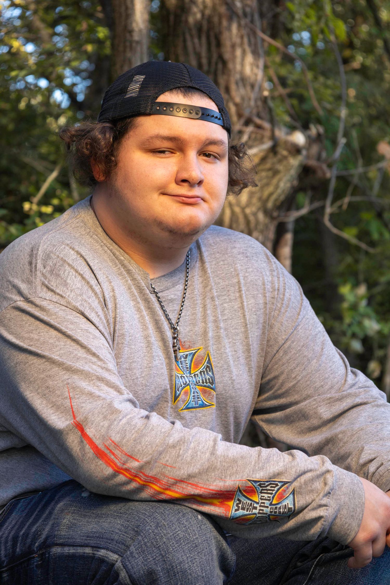Image of Student, tree background