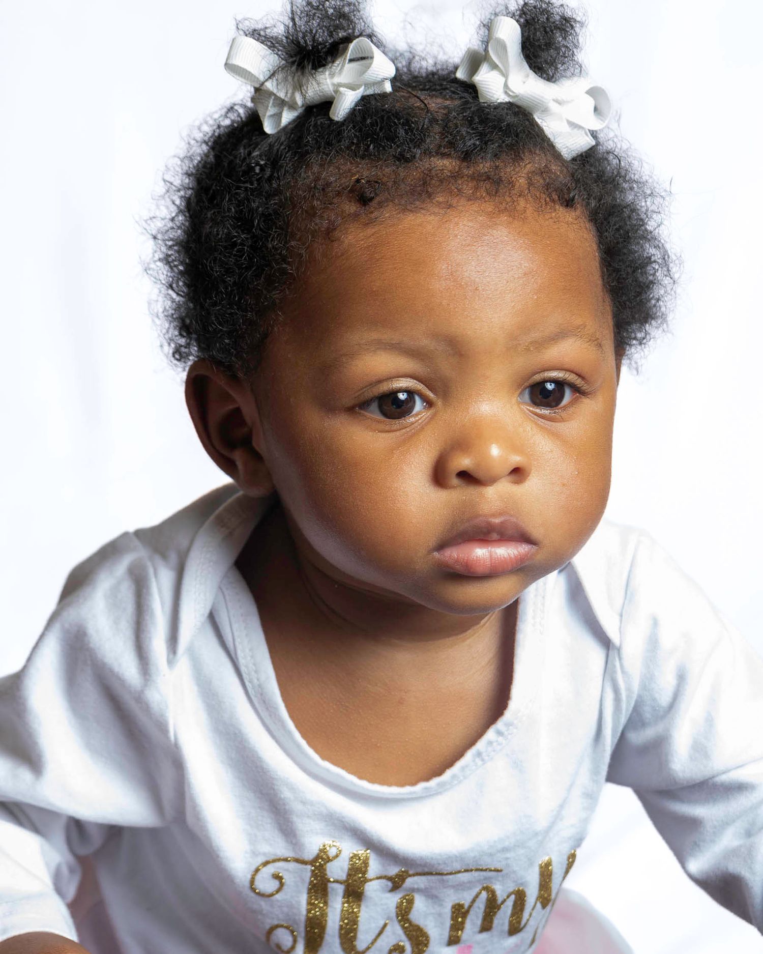 Image of a toddler, white background