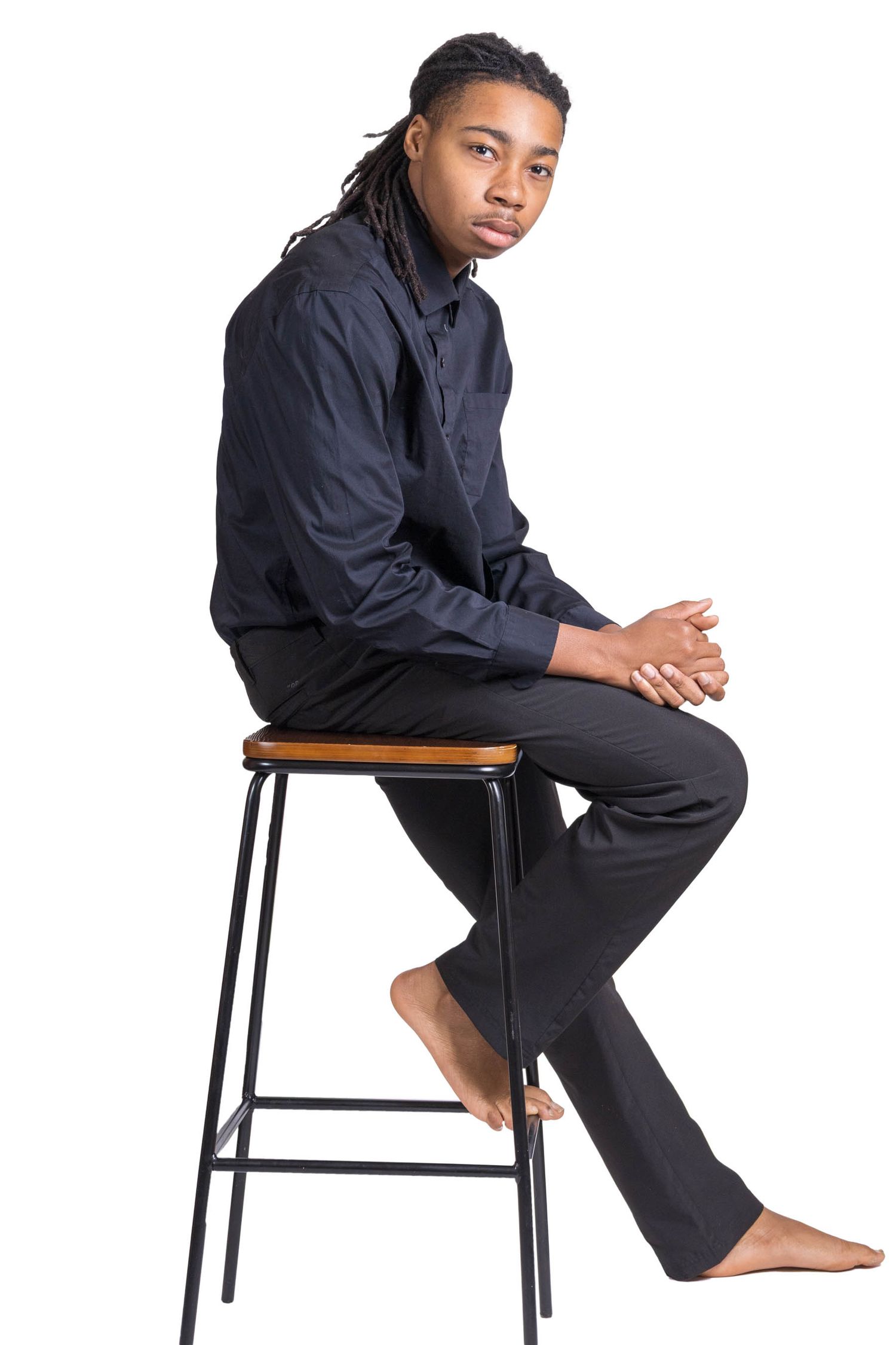 Image of High School Student, white background