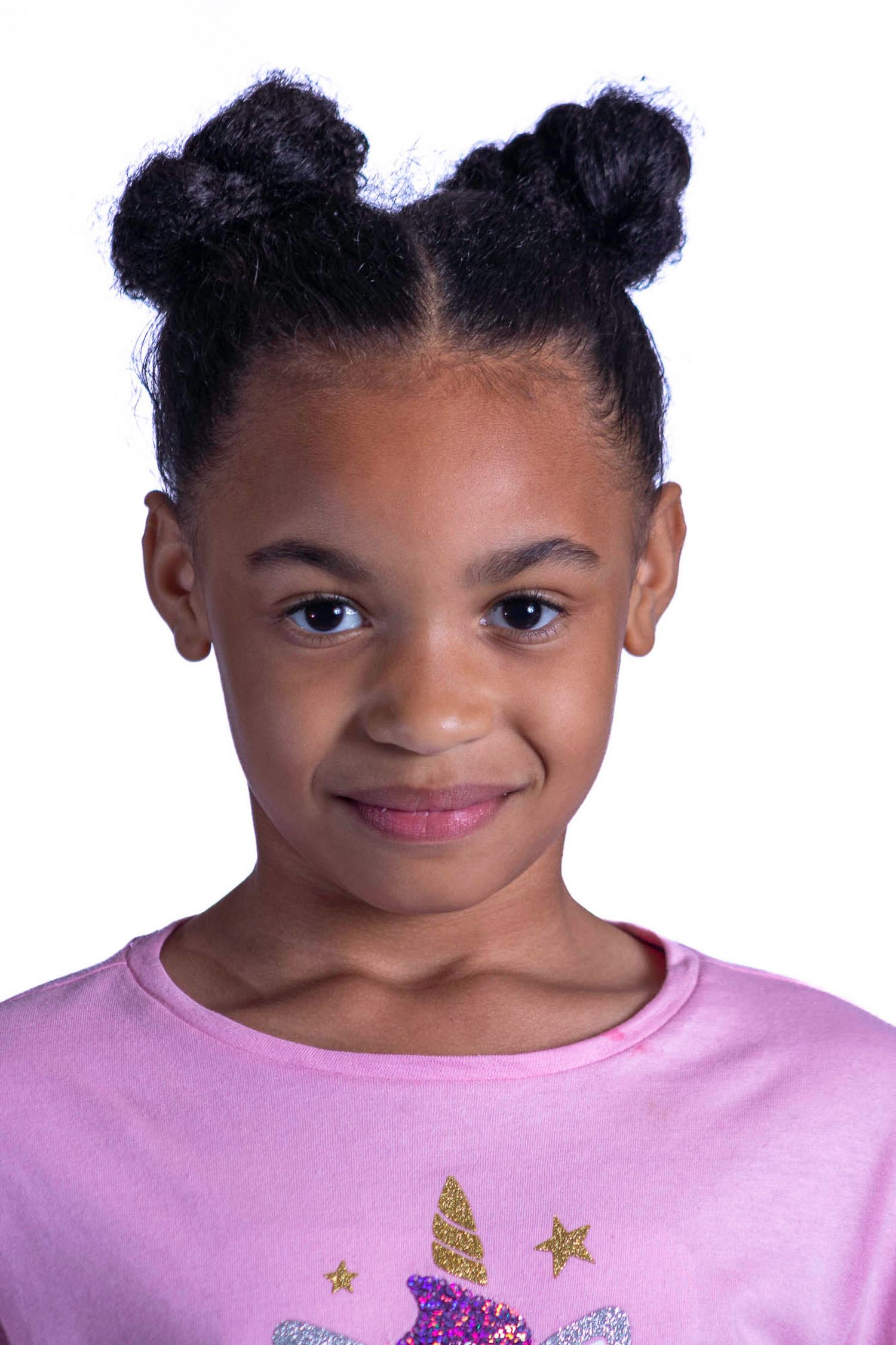 Image of a girl, white background