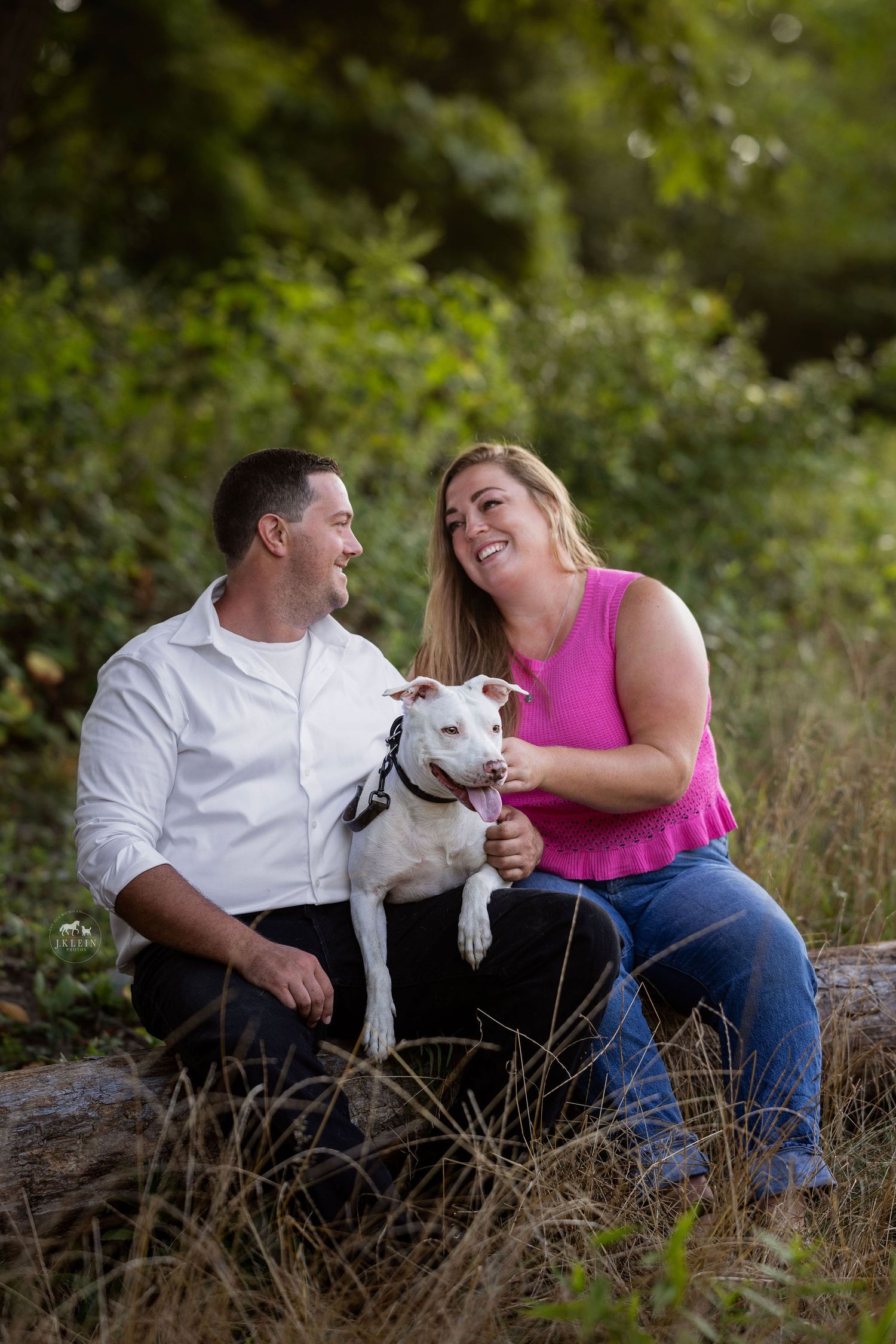 family and dog photoshoot