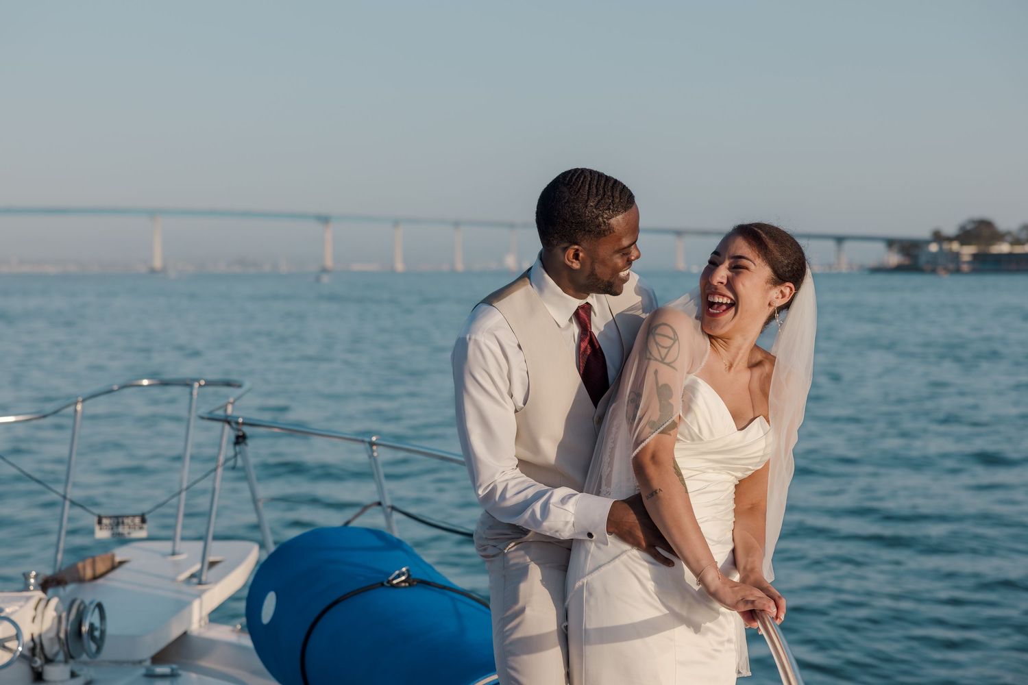 San Diego Yacht wedding photography by Jenny Thai Photography