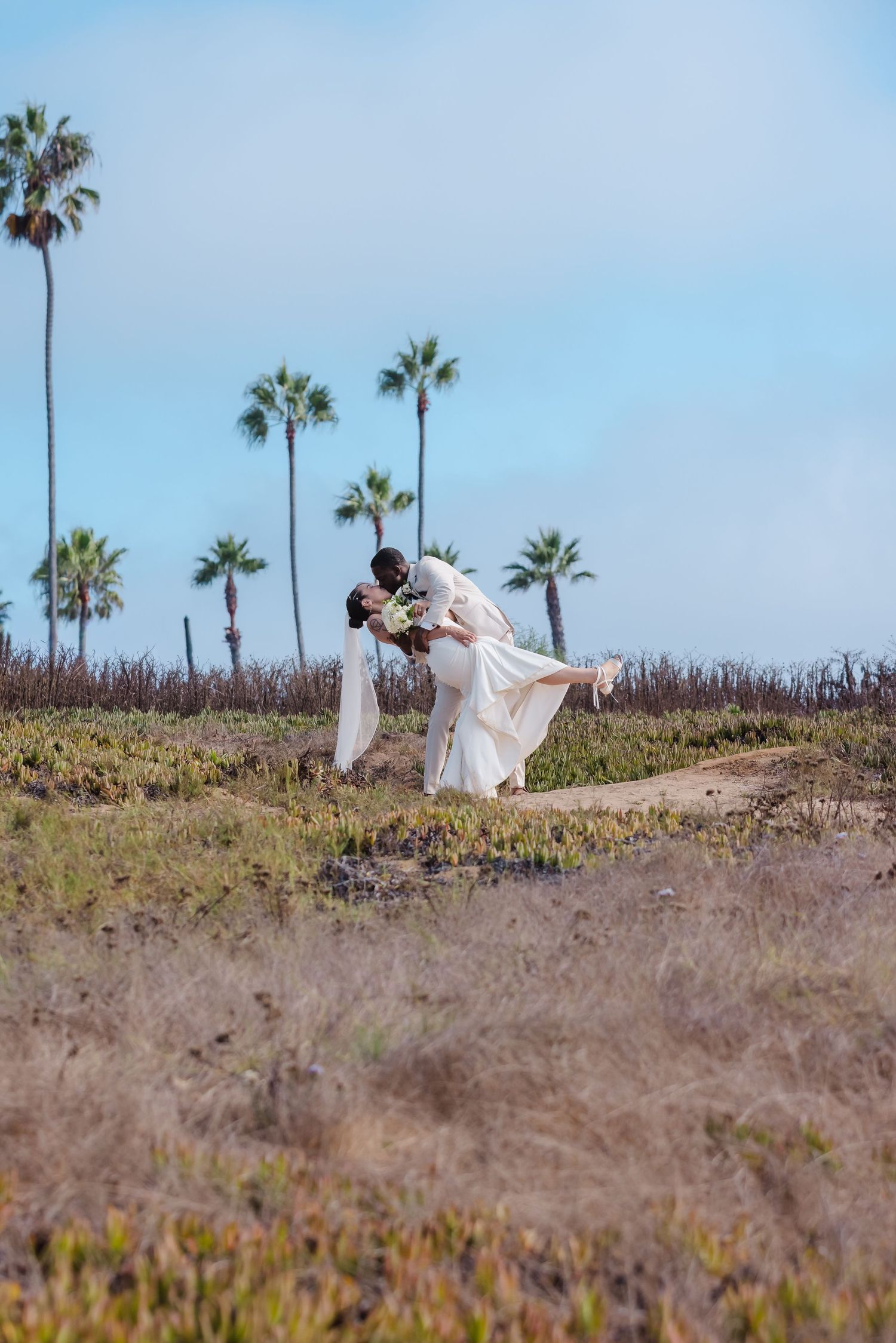 San Diego Sunset Cliffs wedding photography by Jenny Thai Photography -  biracial mixed couple