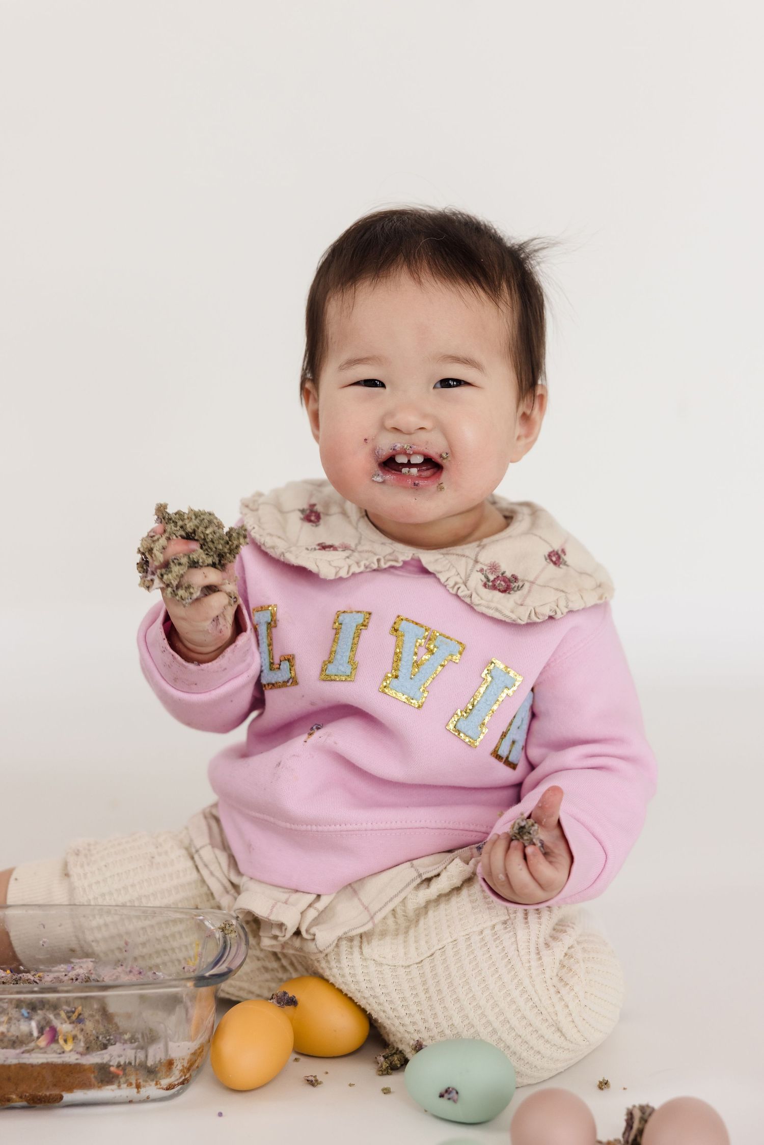 San Diego Cake Smash 1 year old Studio Photoshoot