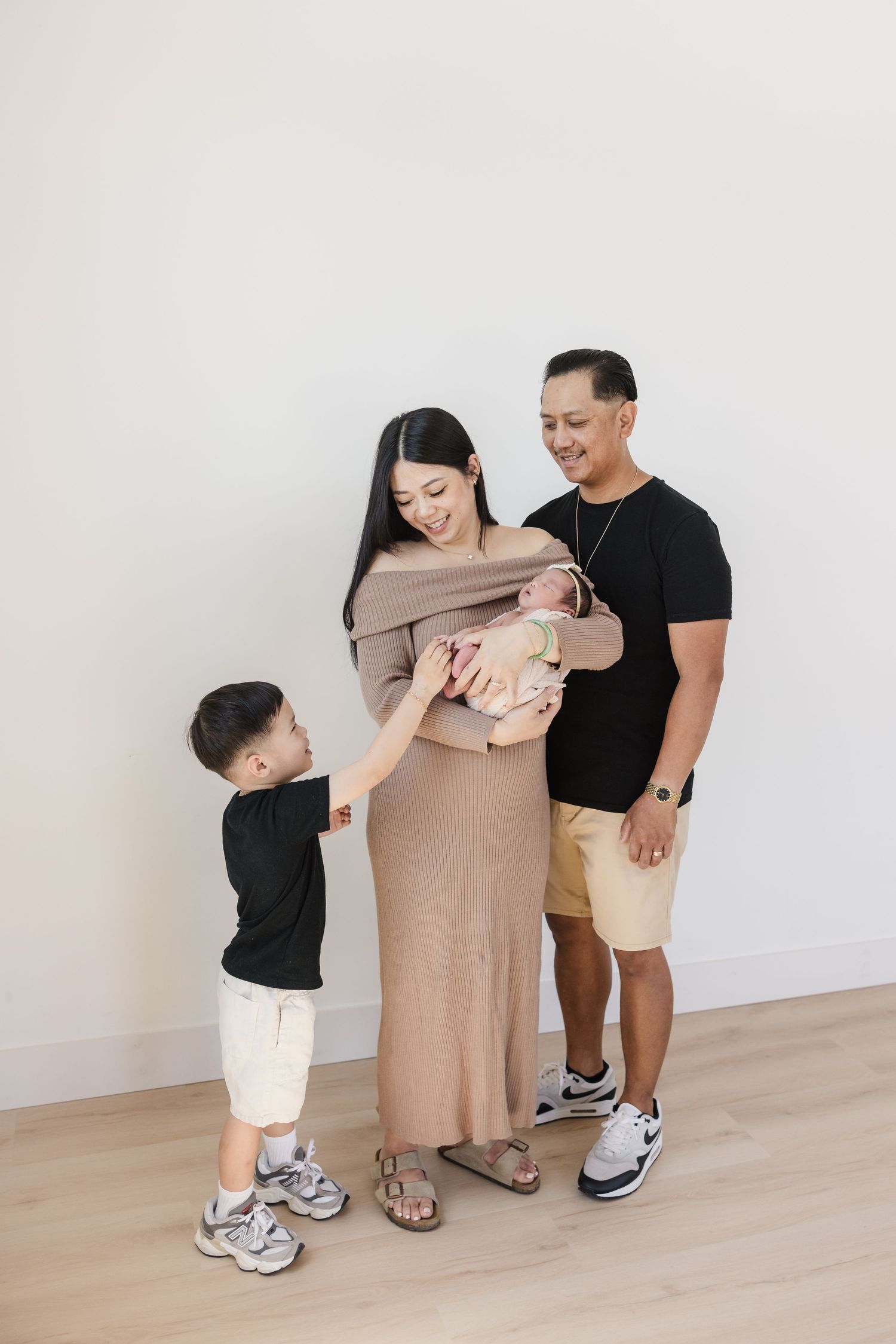 San Diego Family Newborn Studio Photoshoot