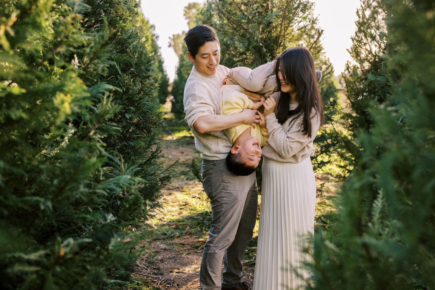 San Diego Holiday Mini Session Photographer - Christmas tree farm mini session