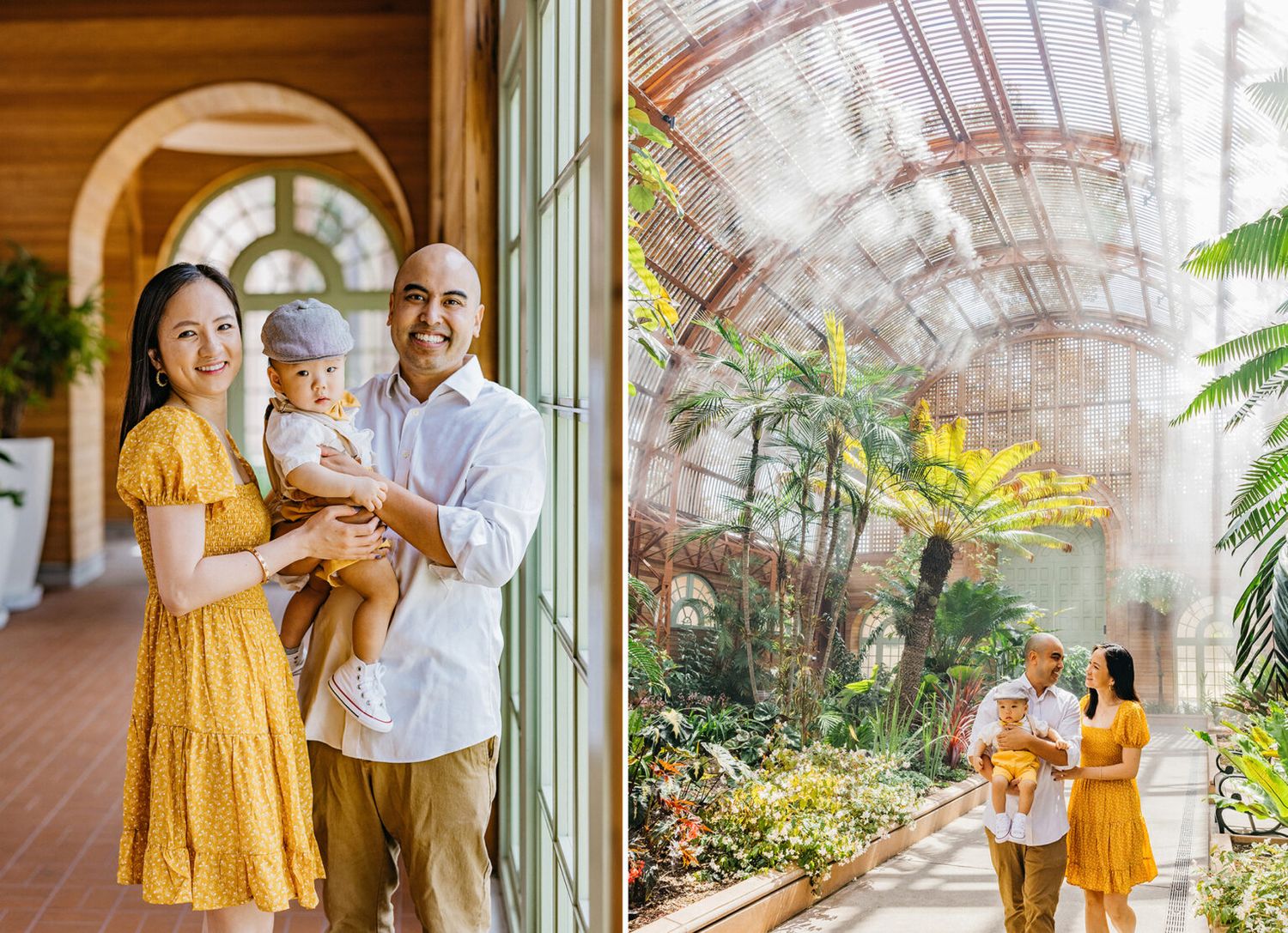 San Diego Holiday Mini Session Photographer - Botanical Building Balboa Park Family Sessions