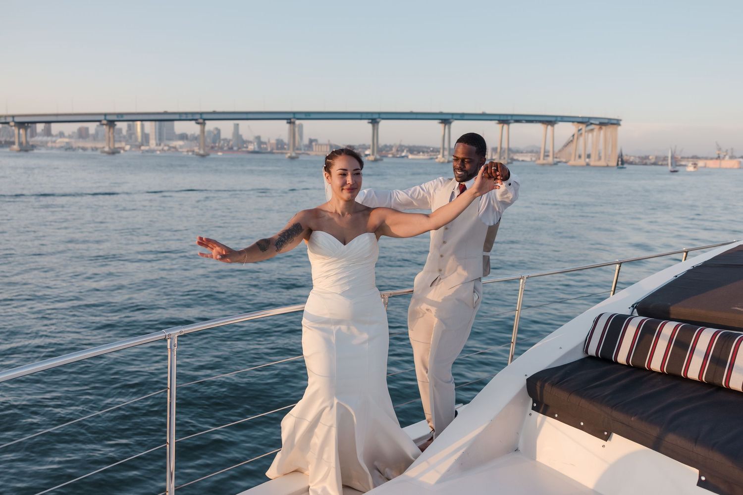 San Diego Yacht wedding photography by Jenny Thai Photography