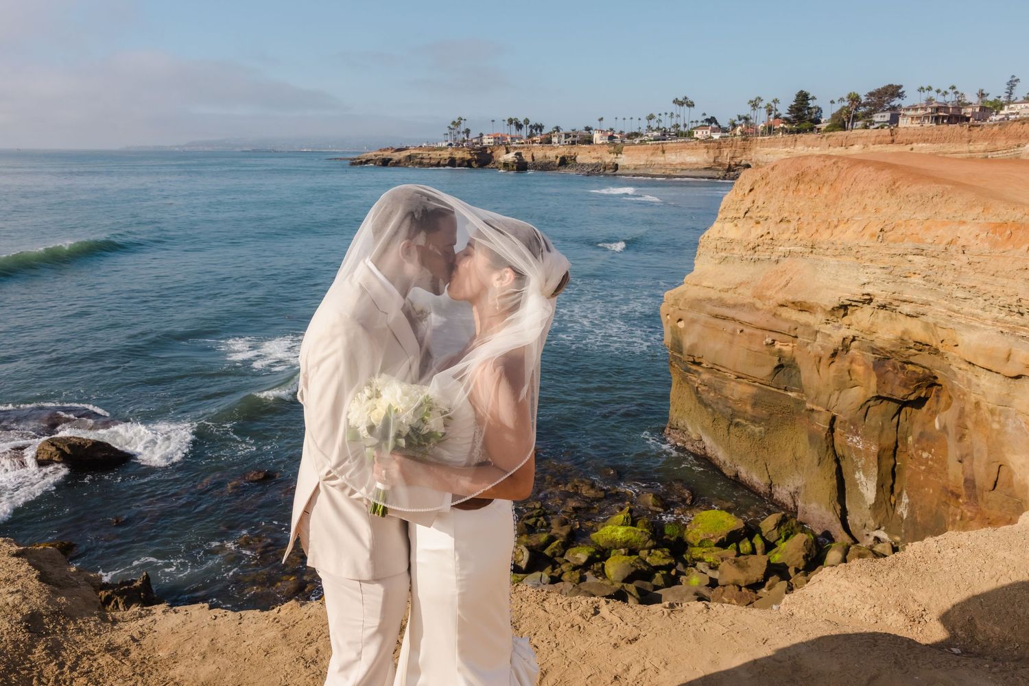 San Diego Sunset Cliffs wedding photography by Jenny Thai Photography