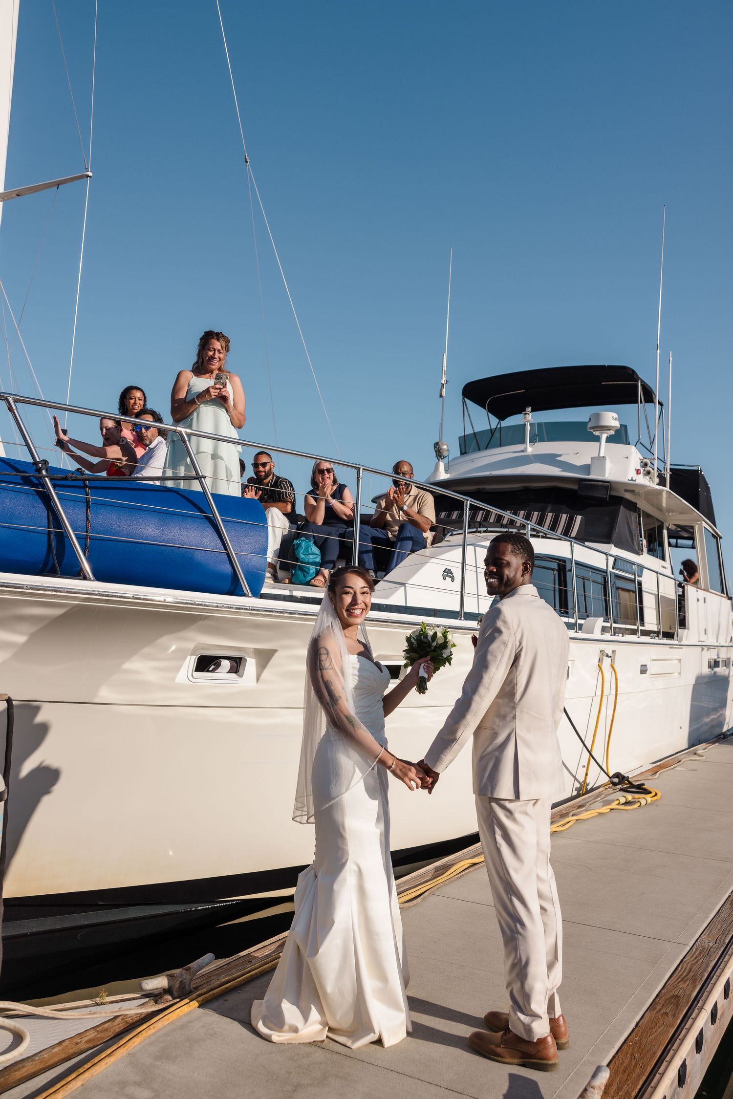 San Diego Yacht wedding photography by Jenny Thai Photography