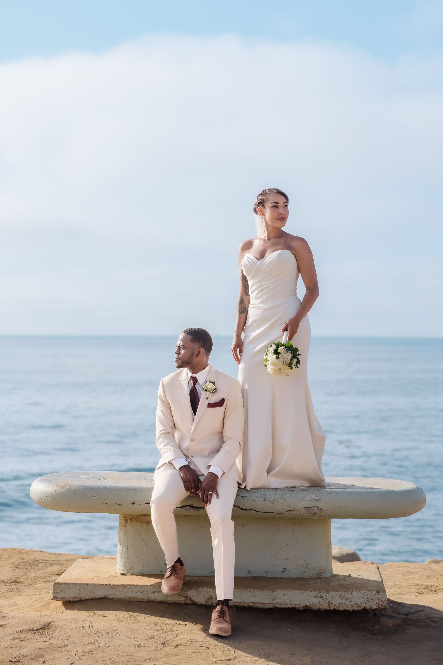San Diego Sunset Cliffs wedding photography by Jenny Thai Photography