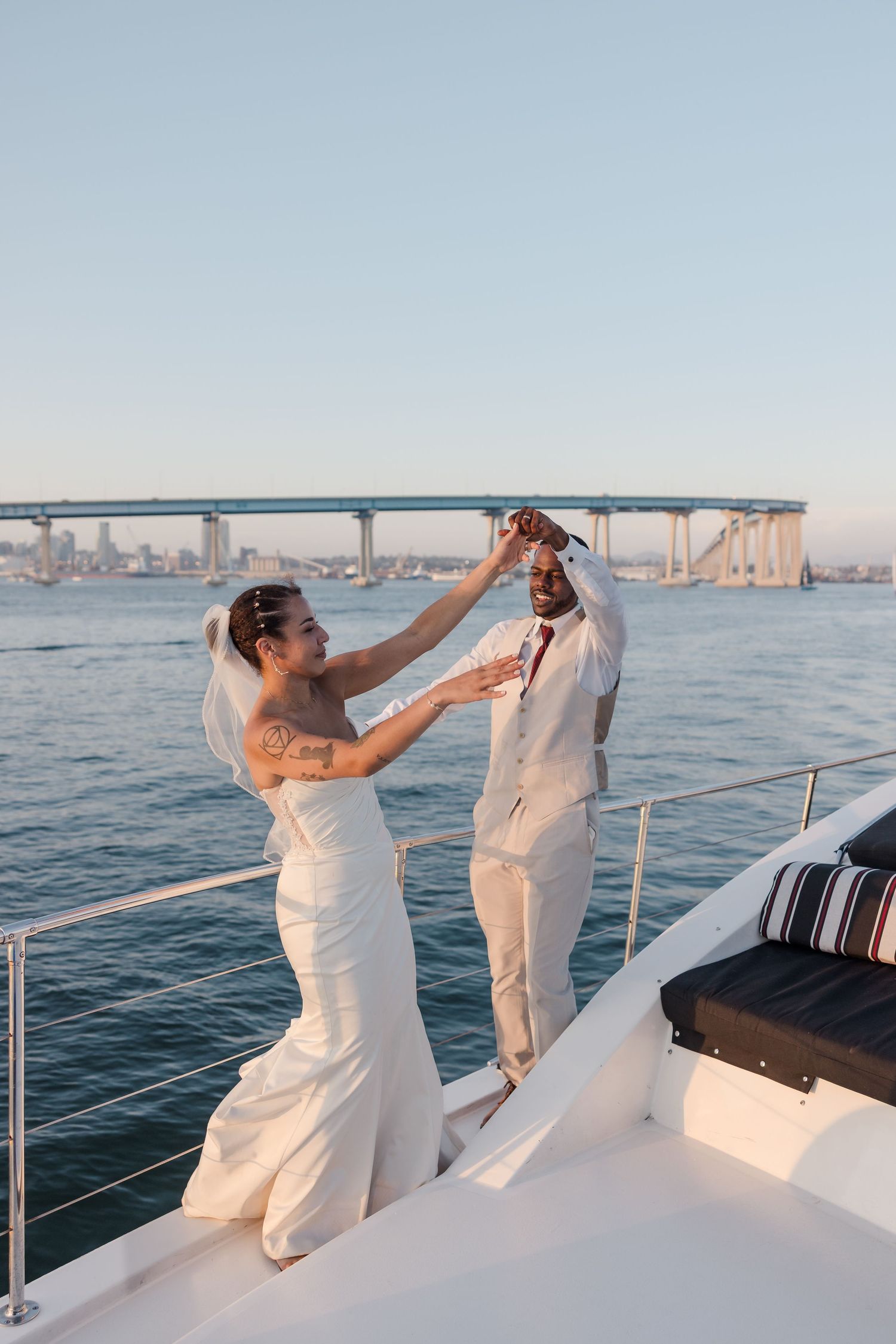 San Diego Yacht wedding photography by Jenny Thai Photography