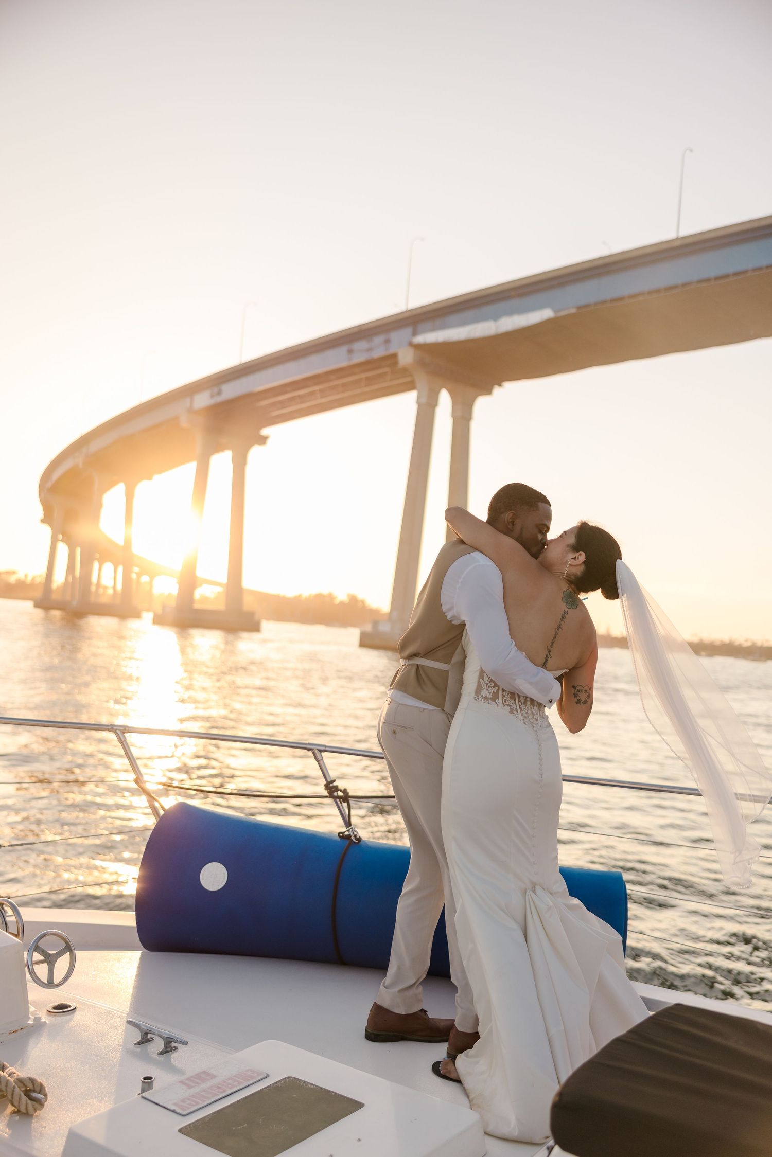 San Diego Yacht wedding photography by Jenny Thai Photography