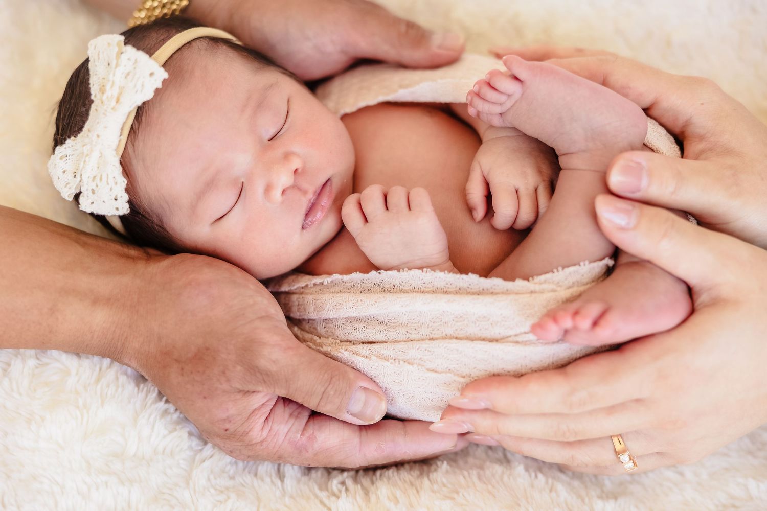 San Diego Family Newborn Studio Photoshoot