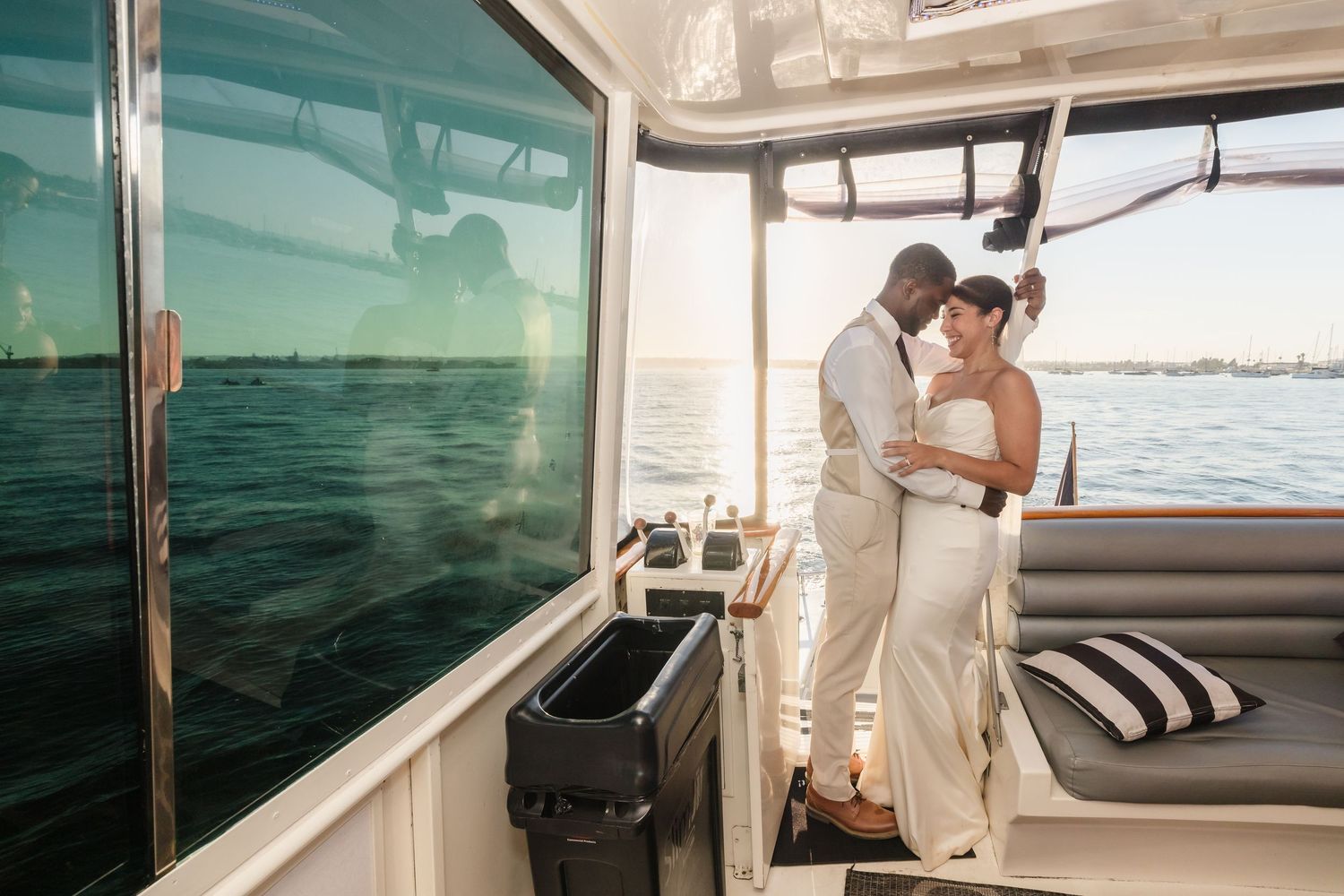 San Diego Yacht wedding photography by Jenny Thai Photography