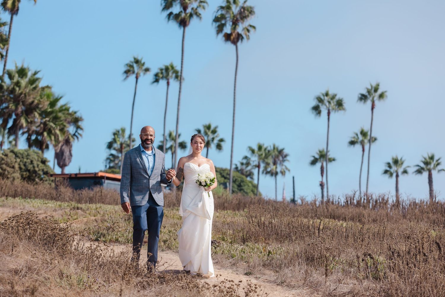San Diego Sunset Cliffs wedding photography by Jenny Thai Photography -  biracial mixed couple