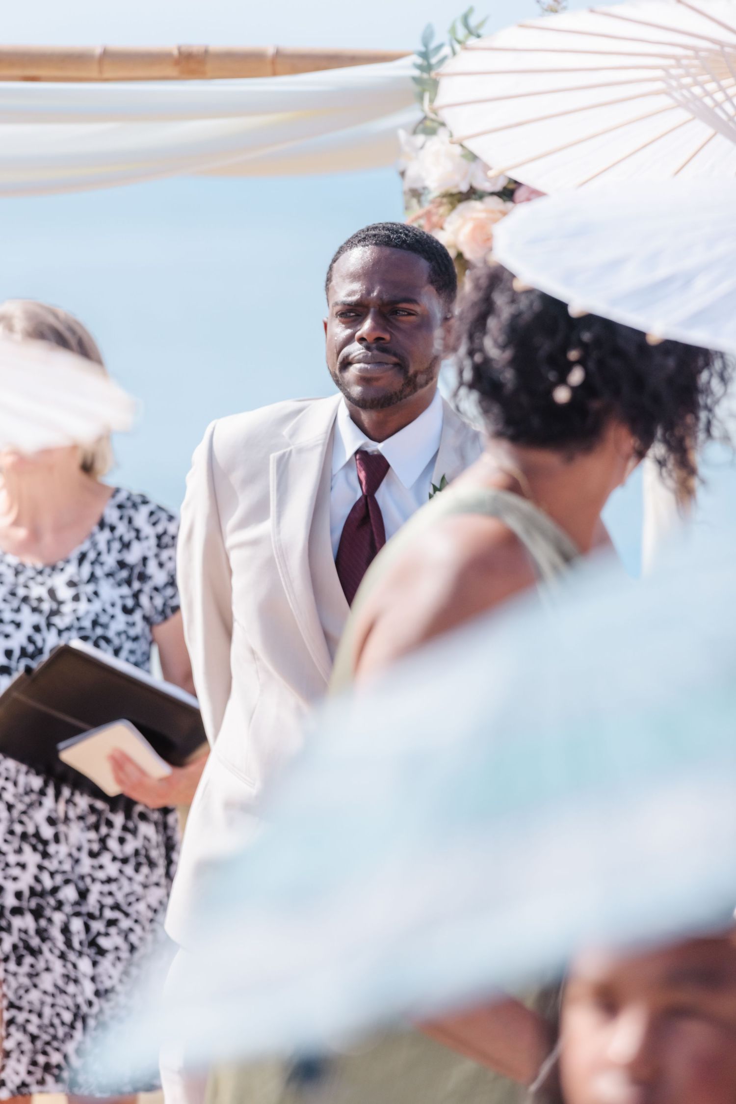 San Diego Sunset Cliffs wedding photography by Jenny Thai Photography -  biracial mixed couple