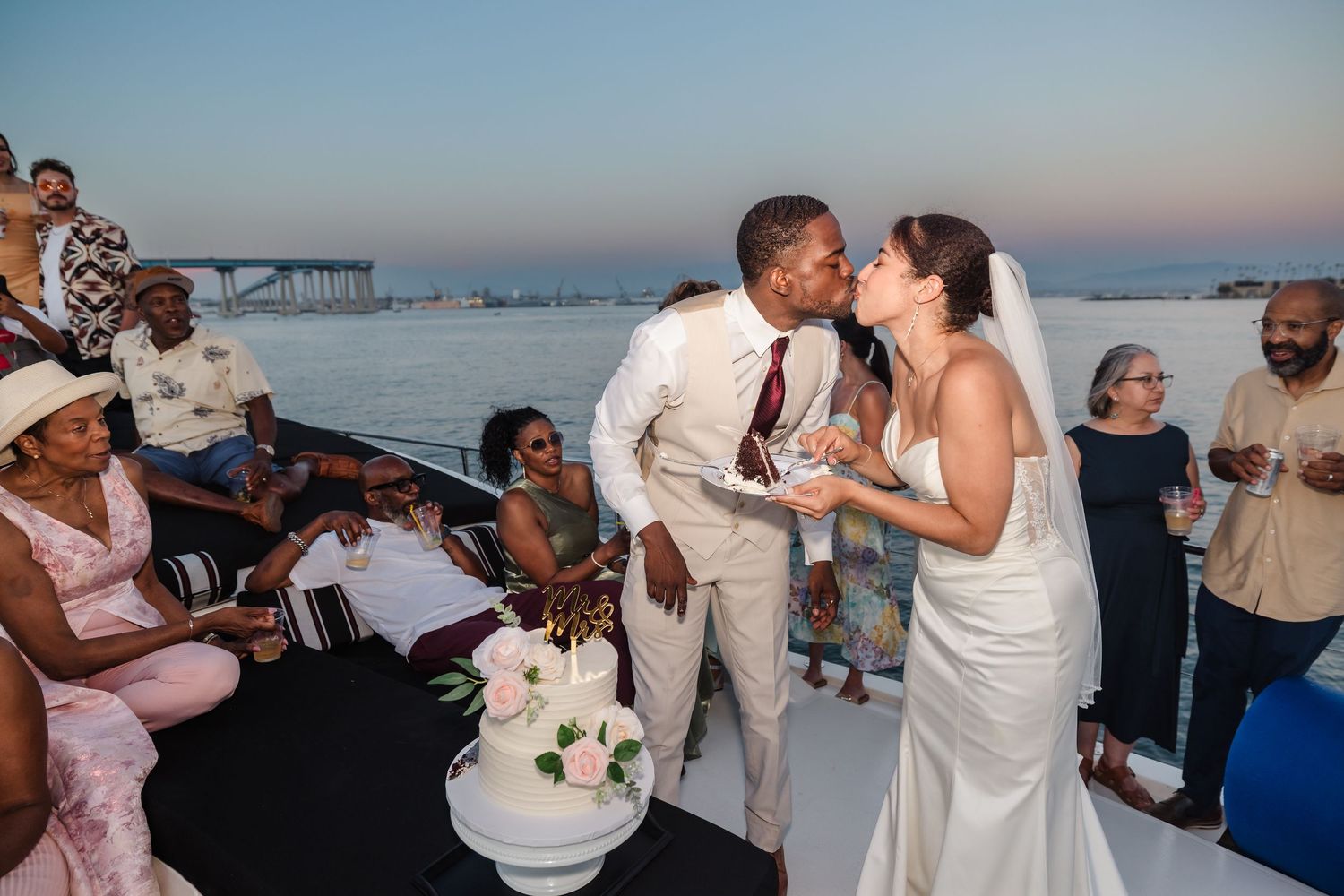 San Diego Yacht wedding photography by Jenny Thai Photography