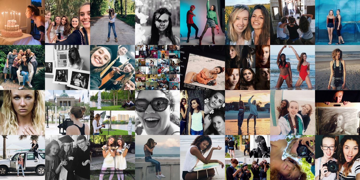 Collage of candid lifestyle photos showing various outdoor activities and gatherings.
