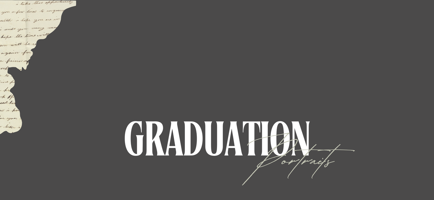 Grayscale banner with 'GRADUATION' text and distressed newspaper elements.
