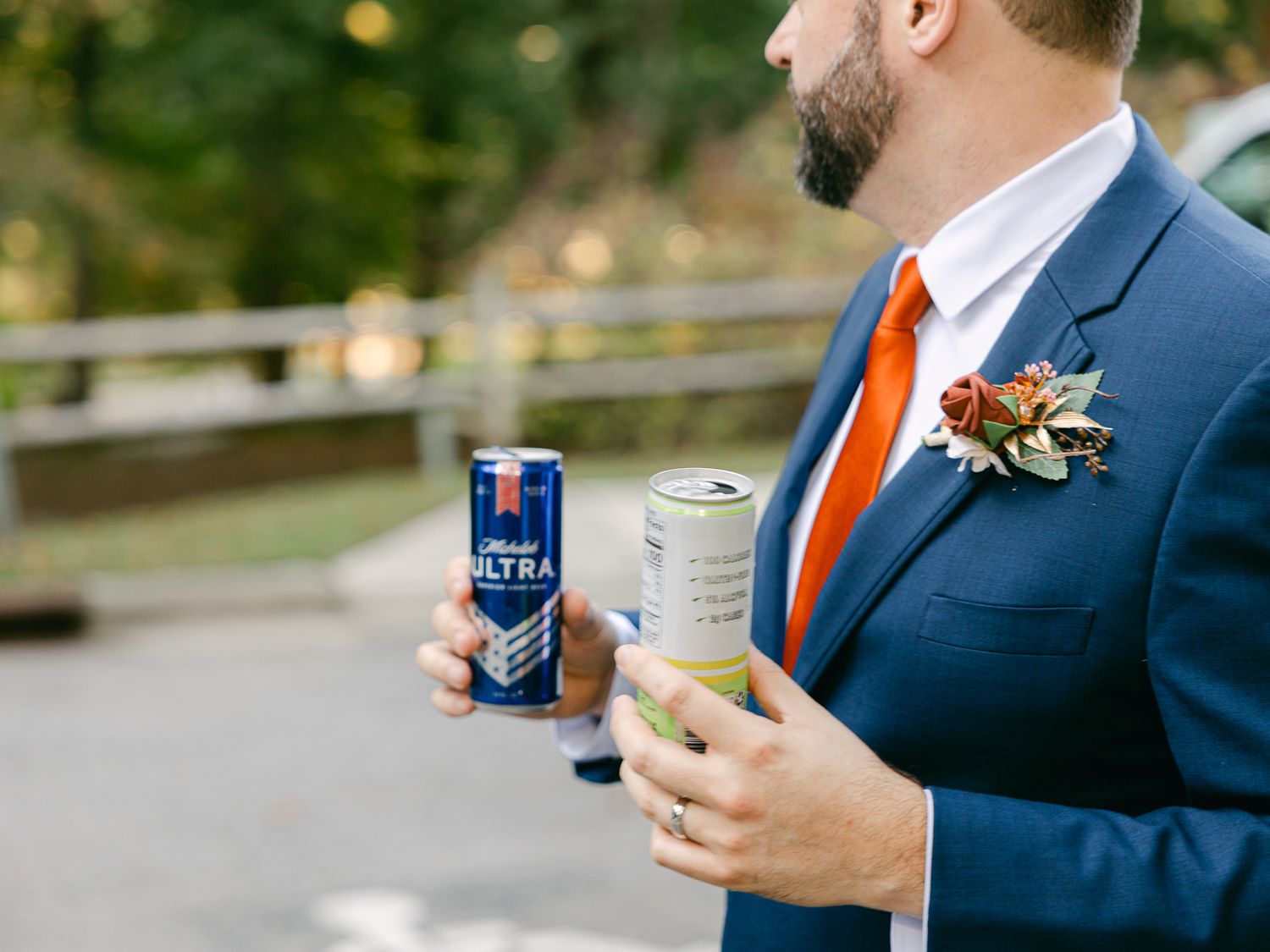 Candid Golden Hour Portraits, romantic fall wedding in Raleigh at Durant Nature Preserve, captured by Asheville photographer Kalli Hicks.