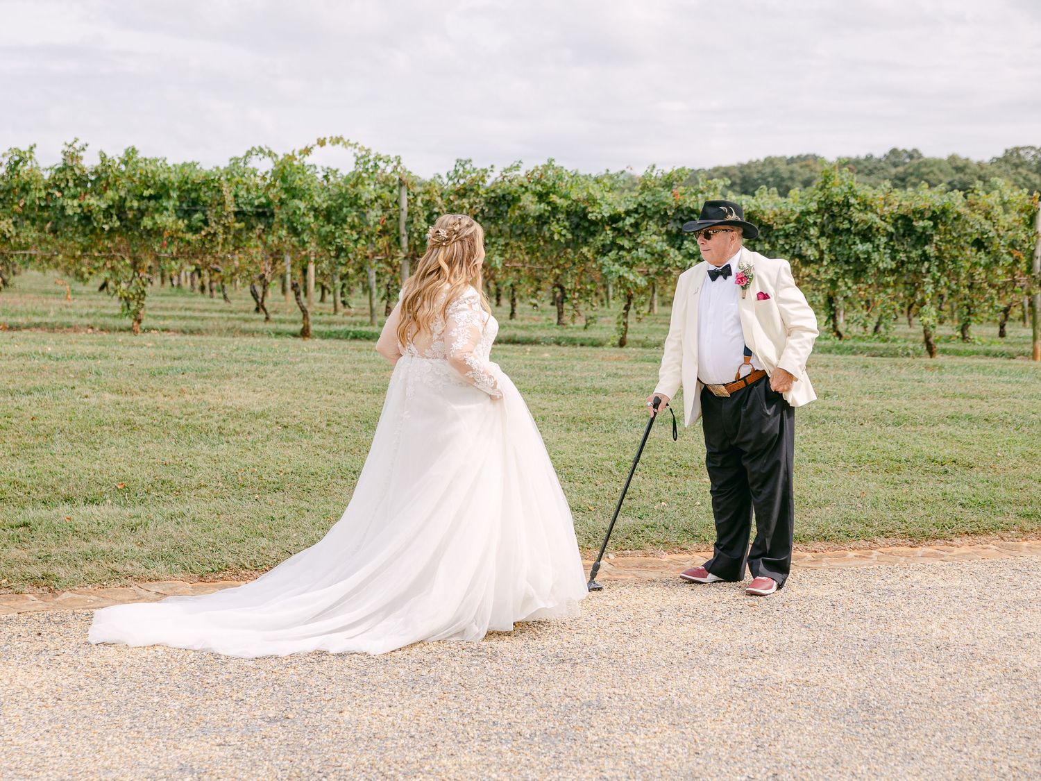 Explore this southeast luxury micro wedding at Shelton Vineyards, Southeastern US elopement and intimate wedding photographer, first look