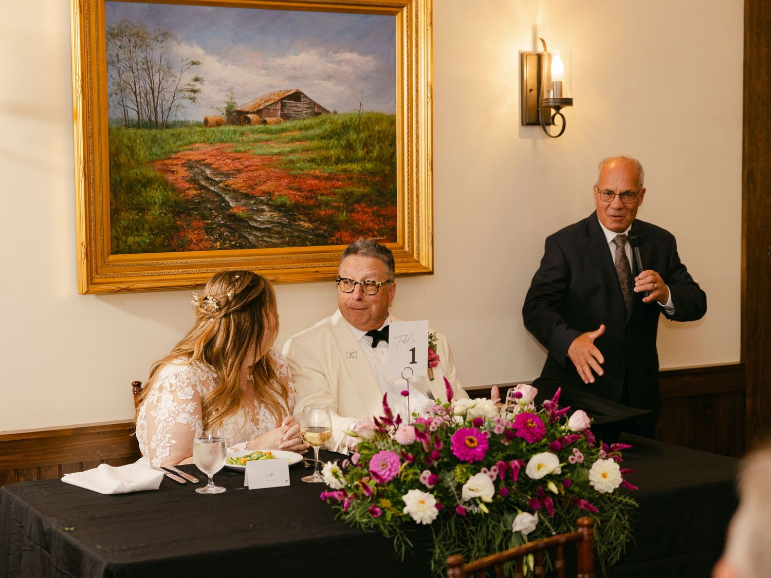 Explore this southeast luxury intimate wedding at Shelton Vineyards, Southeastern US elopement and intimate wedding photographer, speeches
