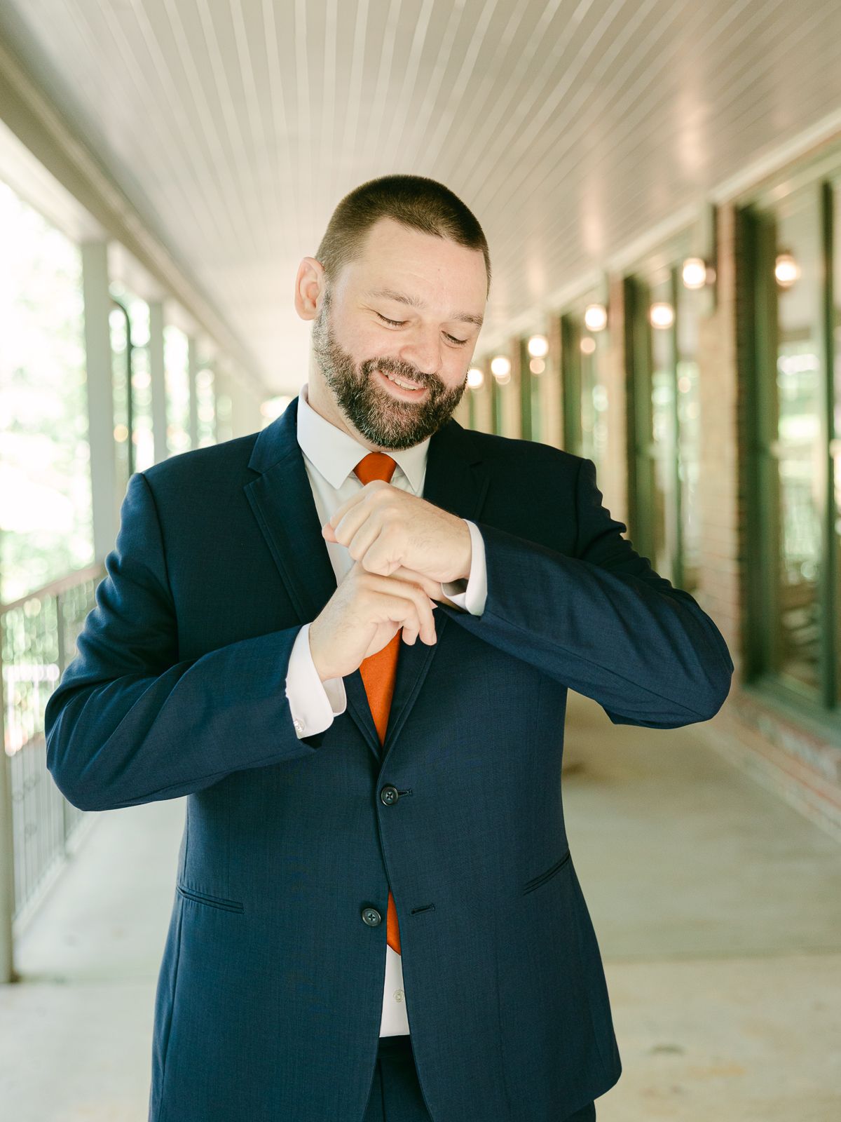 Candid Golden Hour Portraits, romantic fall wedding in Raleigh at Durant Nature Preserve, captured by Asheville photographer Kalli Hicks.